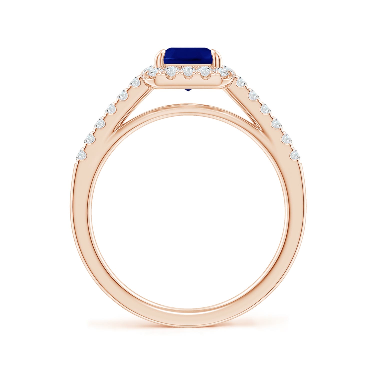 AAA - Blue Sapphire / 2.03 CT / 14 KT Rose Gold