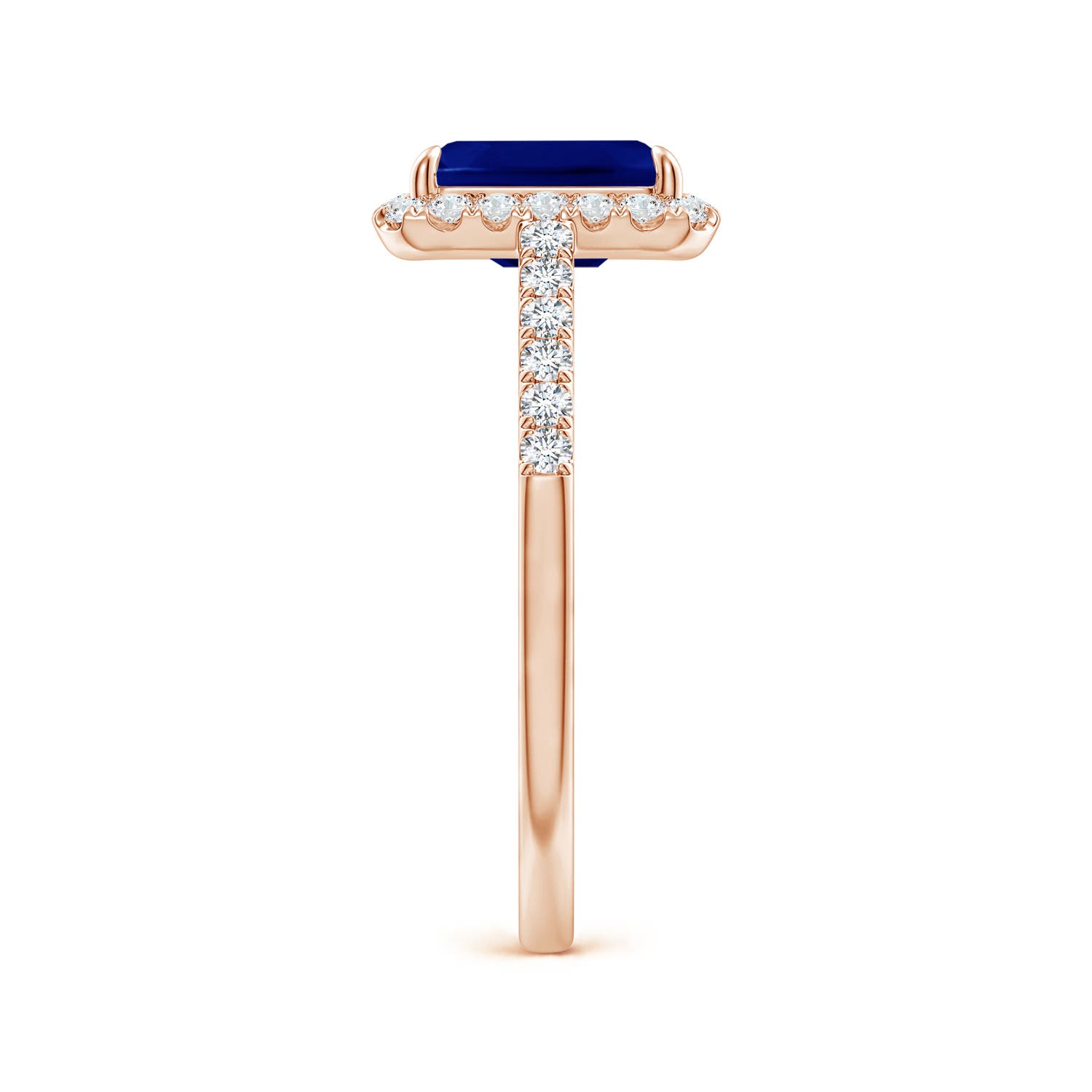 AAA - Blue Sapphire / 2.03 CT / 14 KT Rose Gold