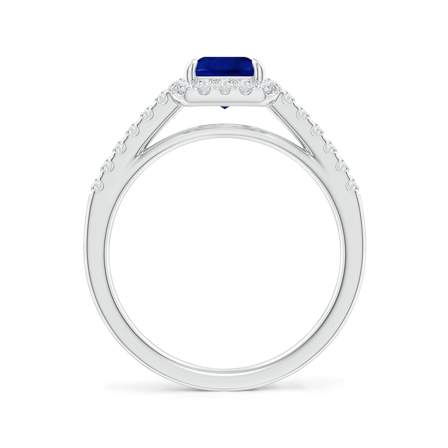 AAAA - Blue Sapphire / 2.03 CT / 14 KT White Gold