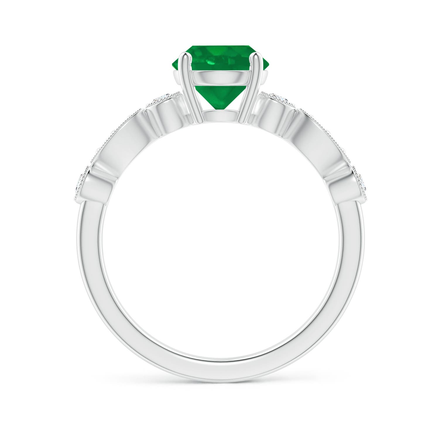 AA - Emerald / 1.35 CT / 14 KT White Gold