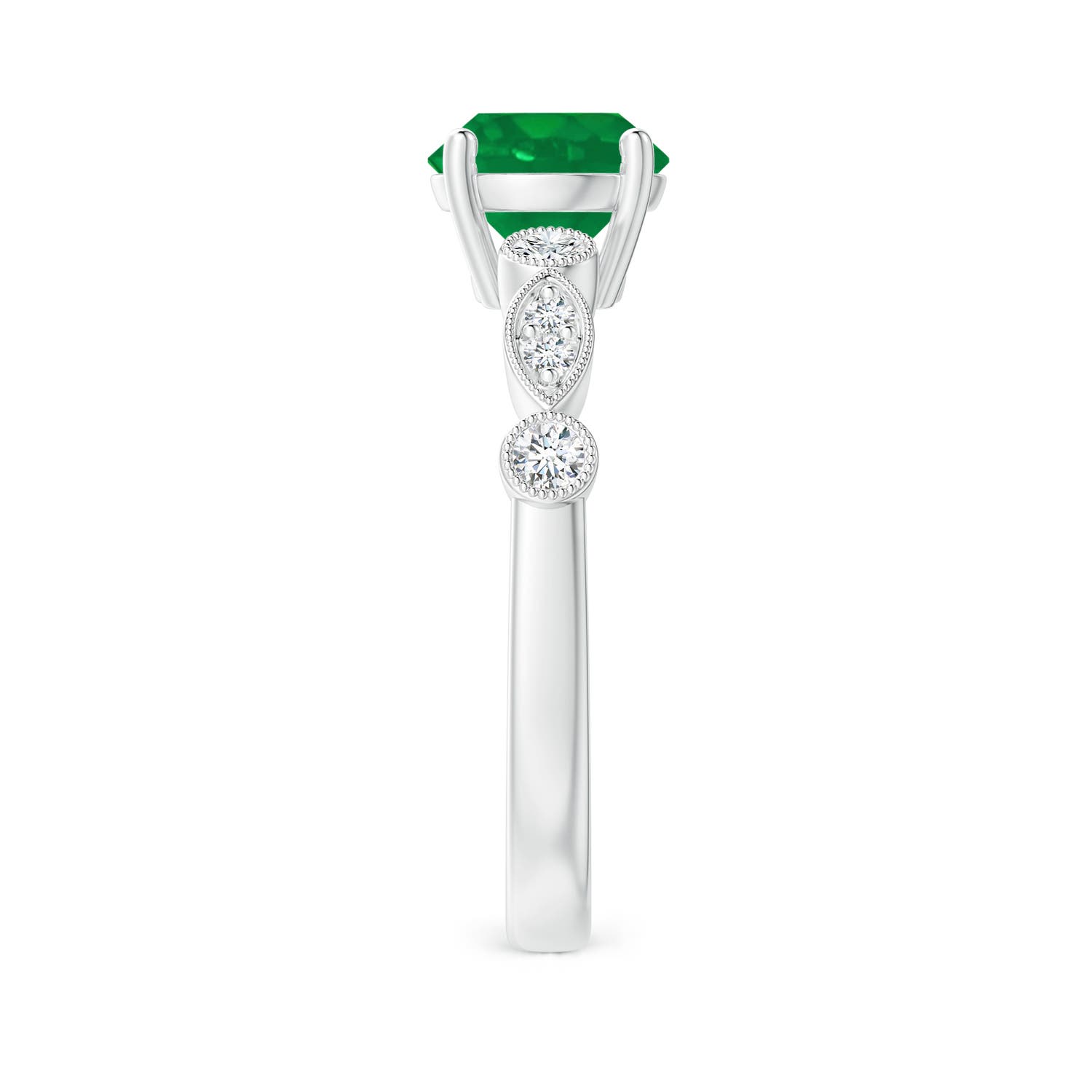 AA - Emerald / 1.35 CT / 14 KT White Gold