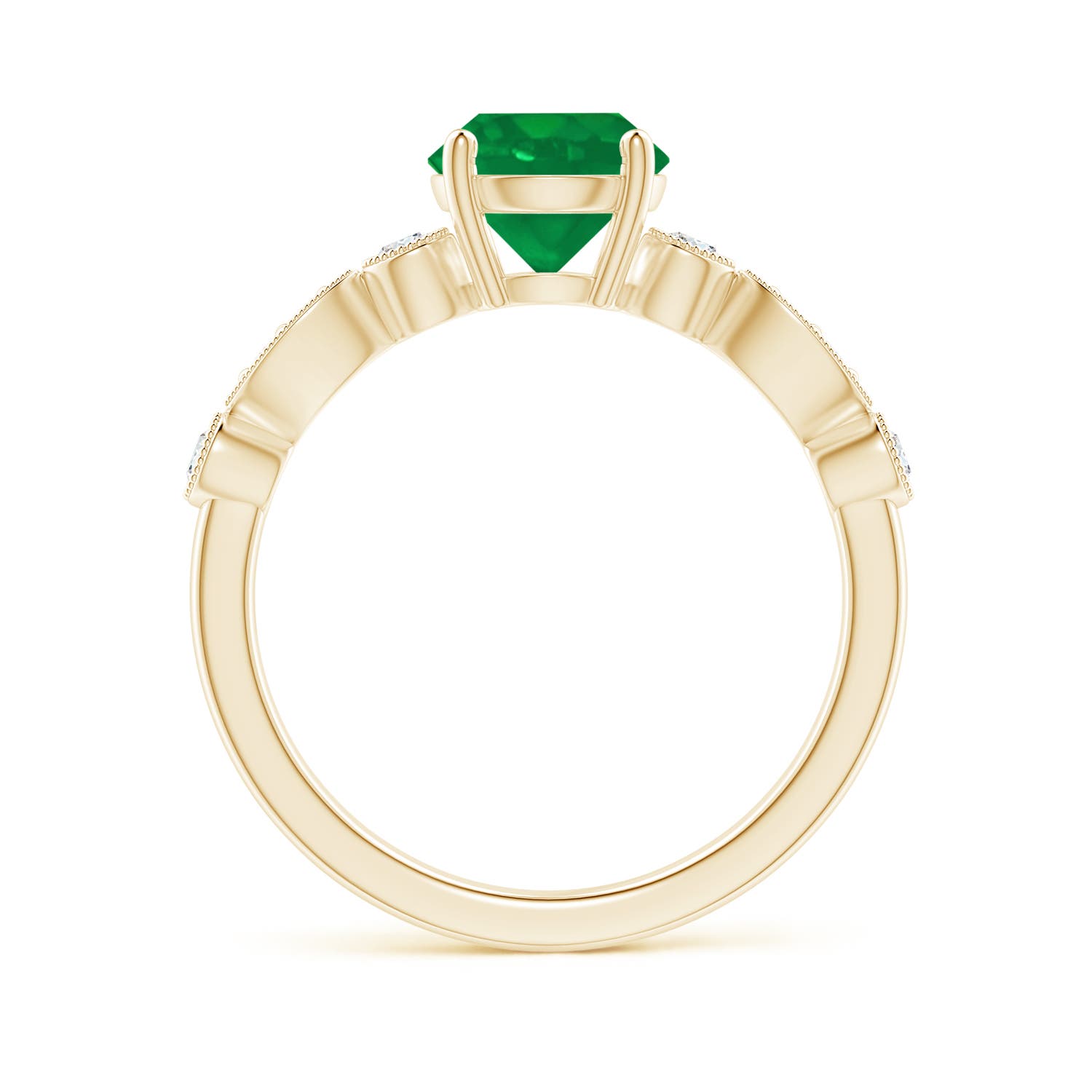 AA - Emerald / 1.35 CT / 14 KT Yellow Gold