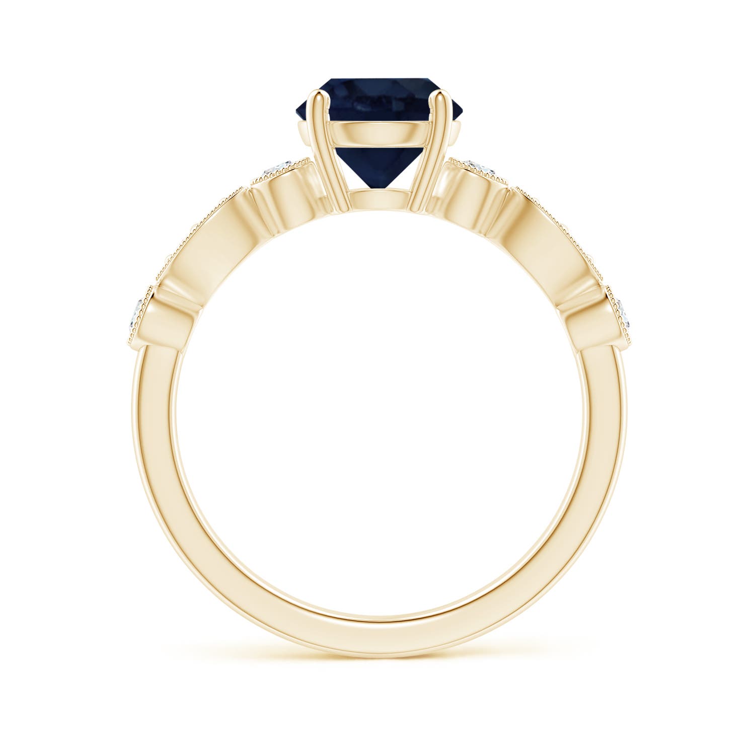 A - Blue Sapphire / 1.75 CT / 14 KT Yellow Gold