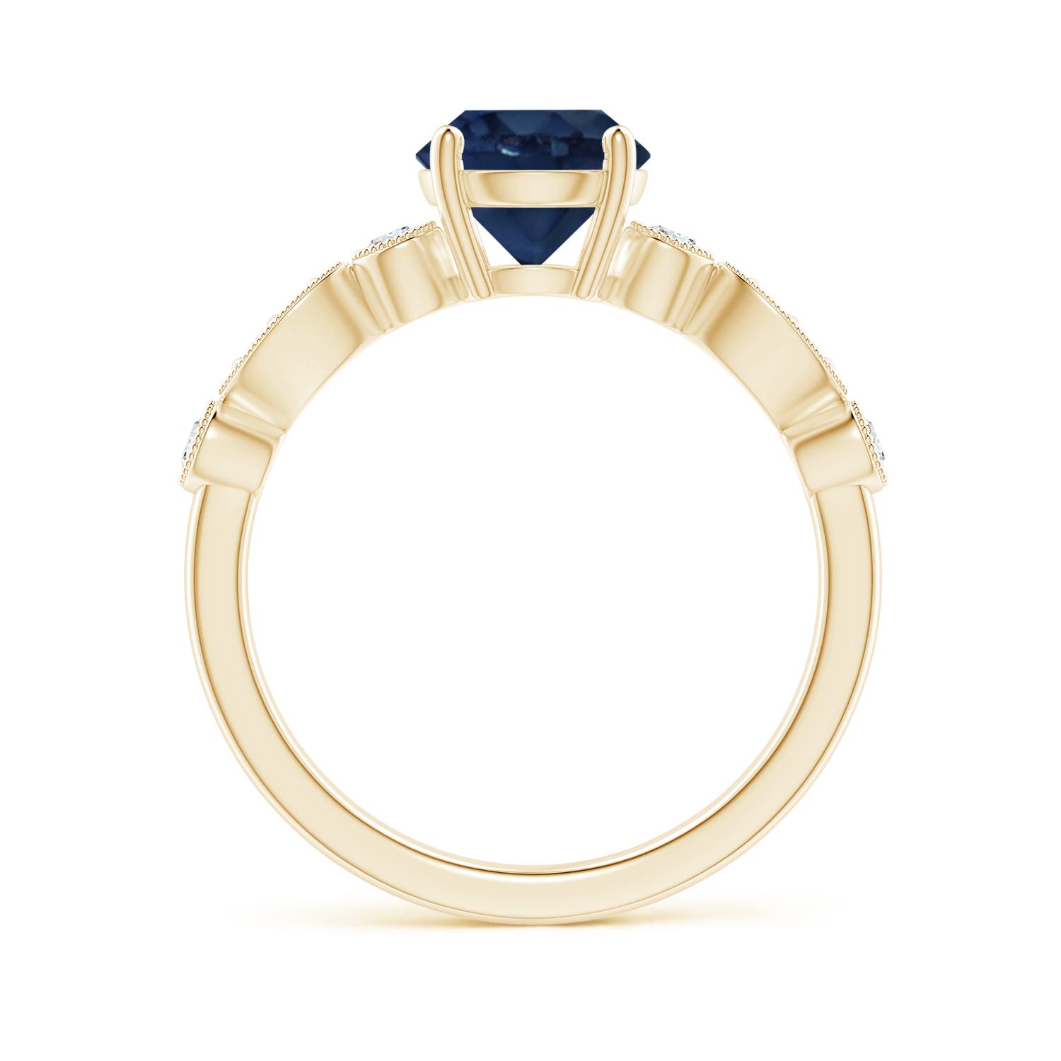 AA - Blue Sapphire / 1.75 CT / 14 KT Yellow Gold