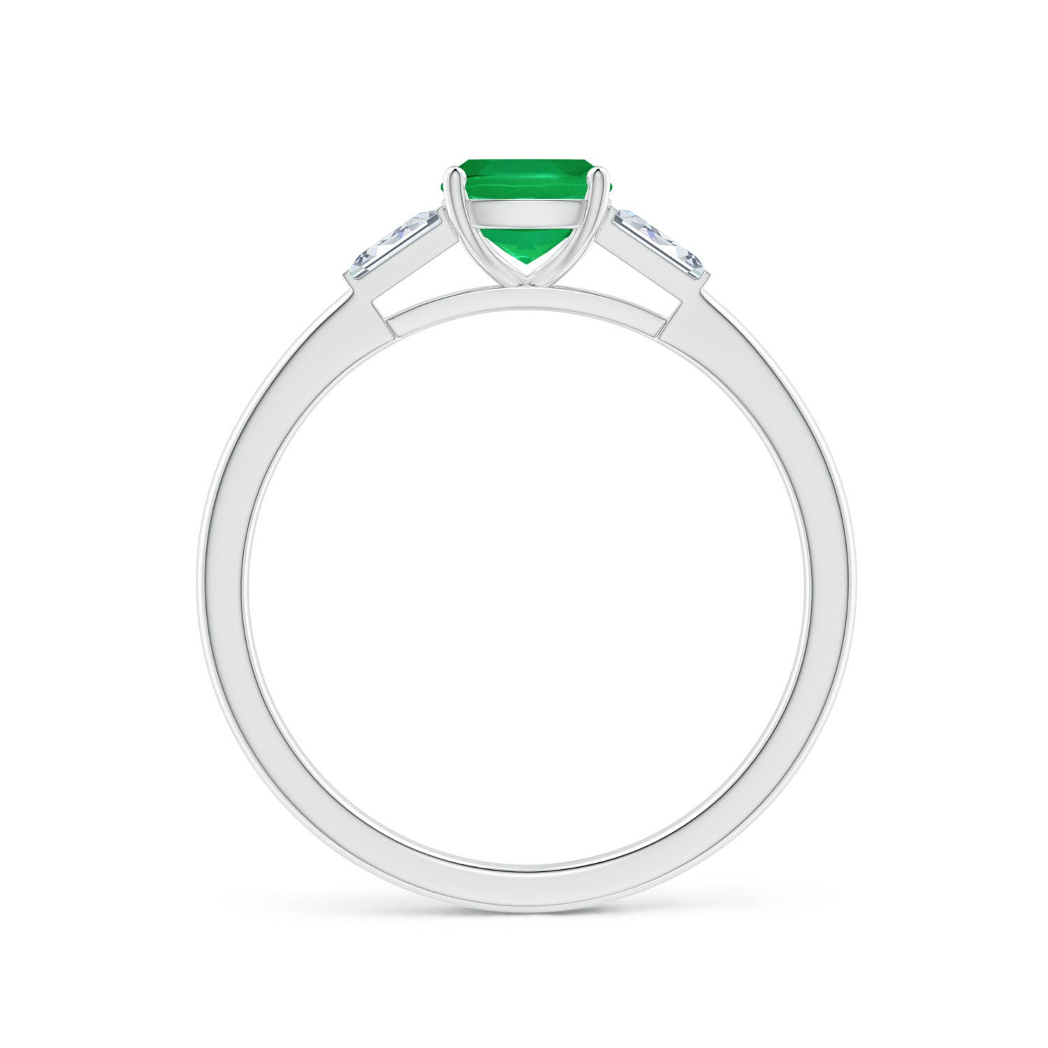 AA - Emerald / 0.83 CT / 14 KT White Gold