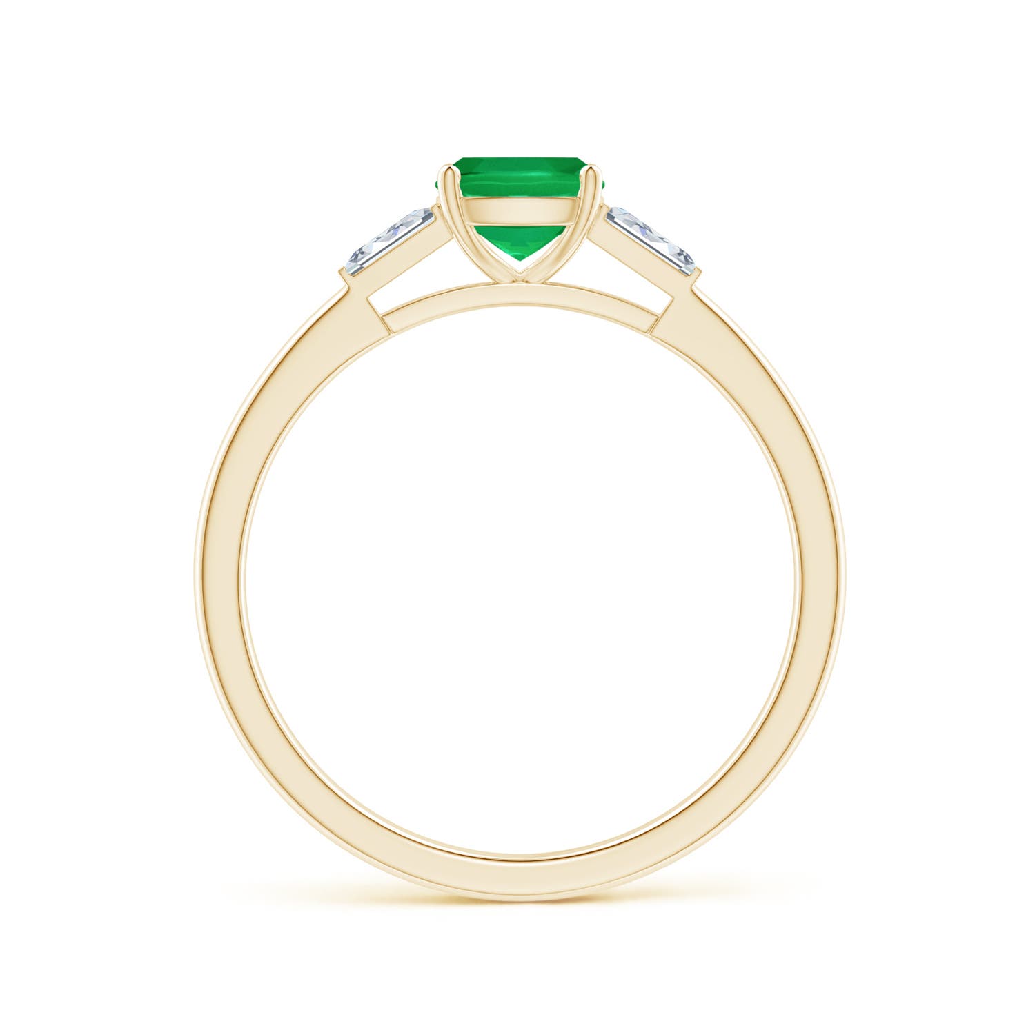 AA - Emerald / 0.83 CT / 14 KT Yellow Gold