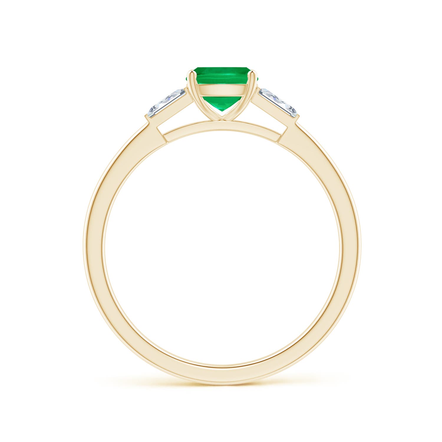 AAA - Emerald / 0.83 CT / 14 KT Yellow Gold