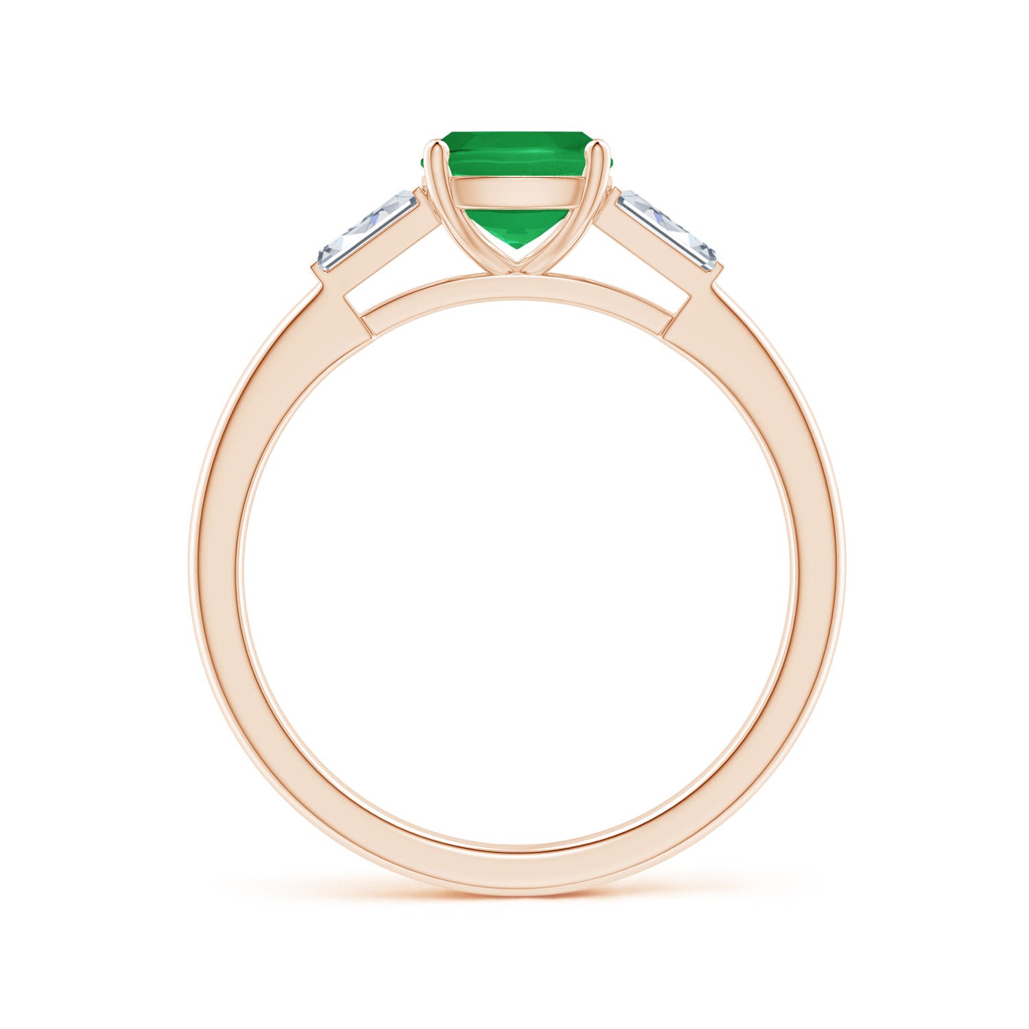 A - Emerald / 1.13 CT / 14 KT Rose Gold