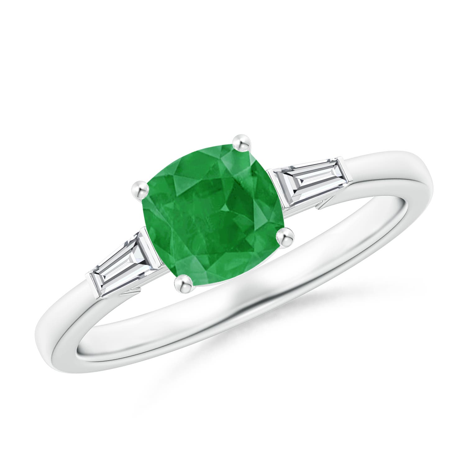 A - Emerald / 1.13 CT / 14 KT White Gold