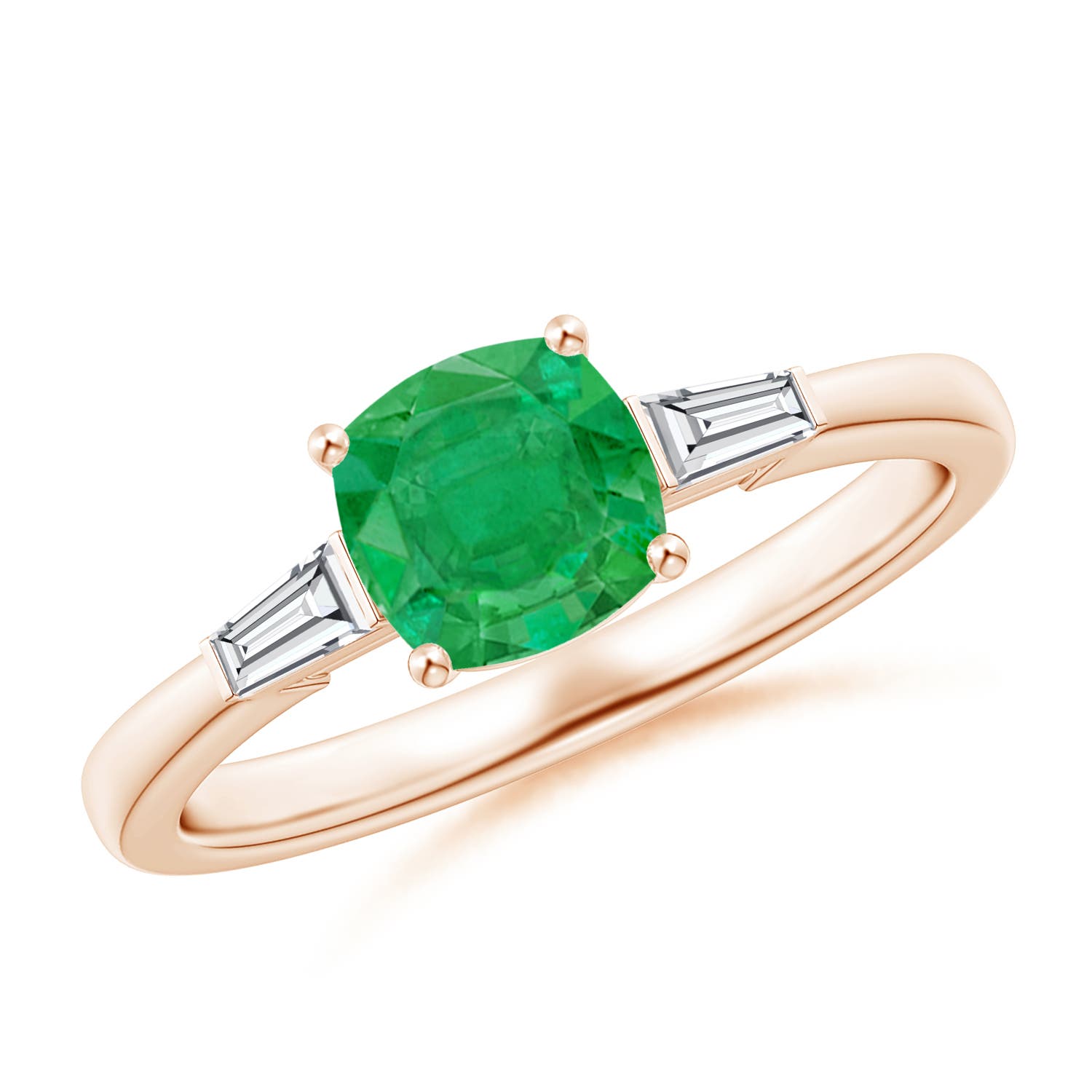 AA - Emerald / 1.13 CT / 14 KT Rose Gold