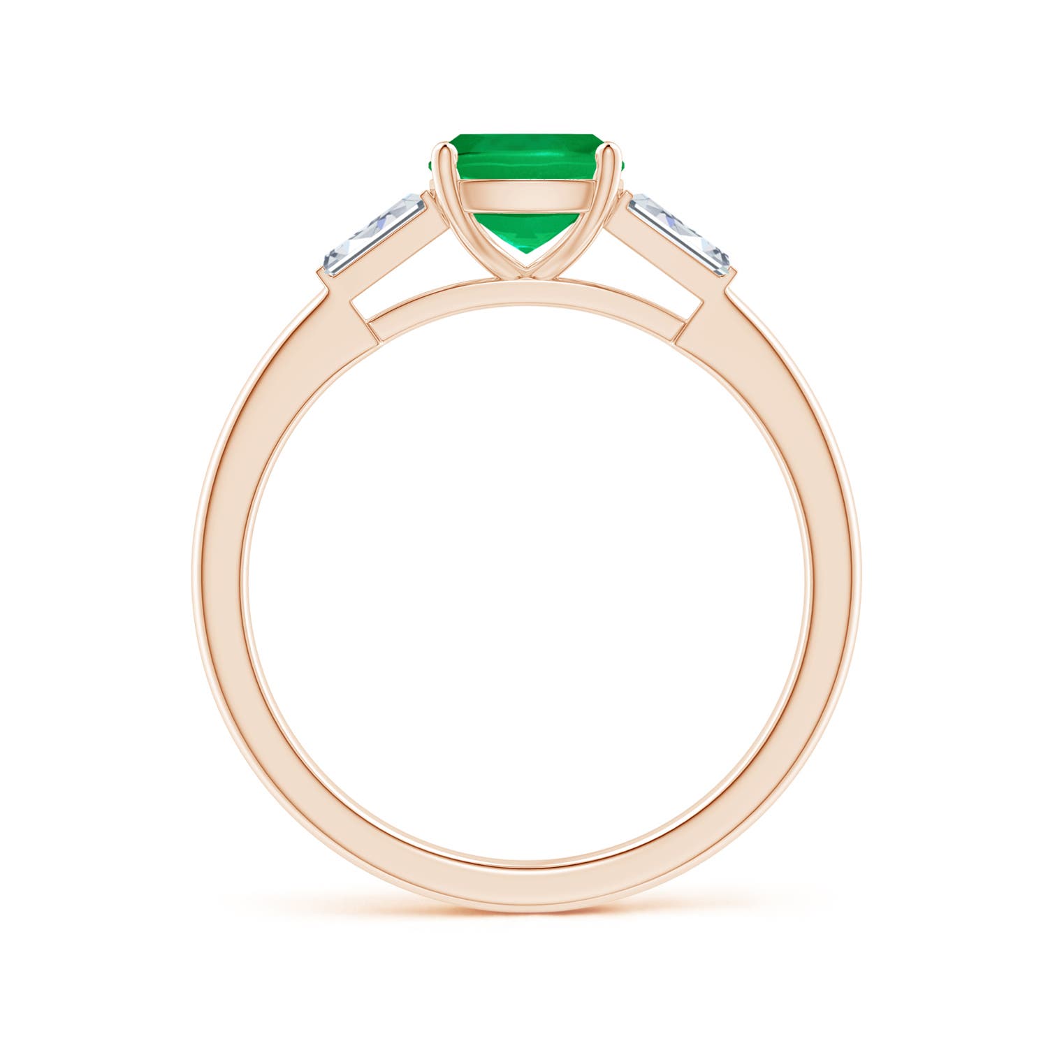 AAA - Emerald / 1.13 CT / 14 KT Rose Gold