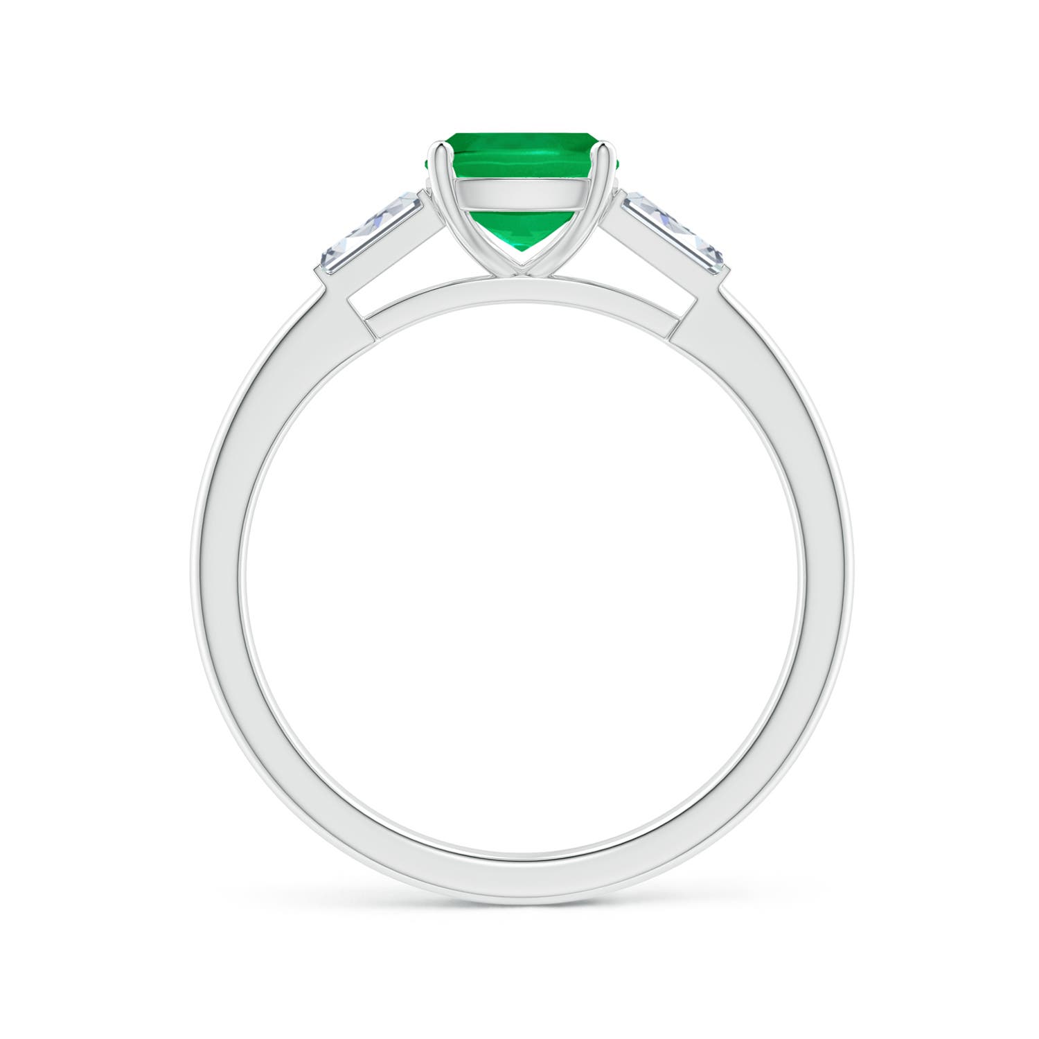 AAA - Emerald / 1.13 CT / 14 KT White Gold