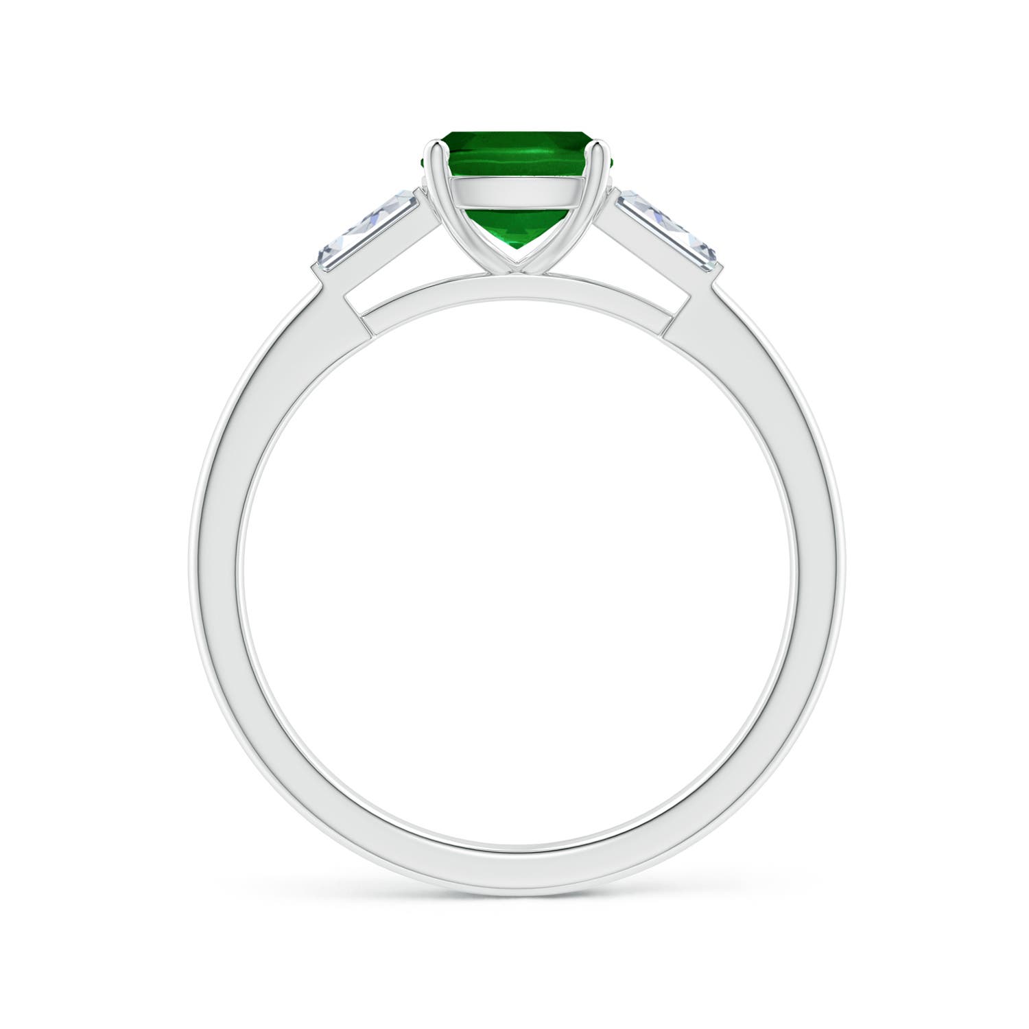 AAAA - Emerald / 1.13 CT / 14 KT White Gold