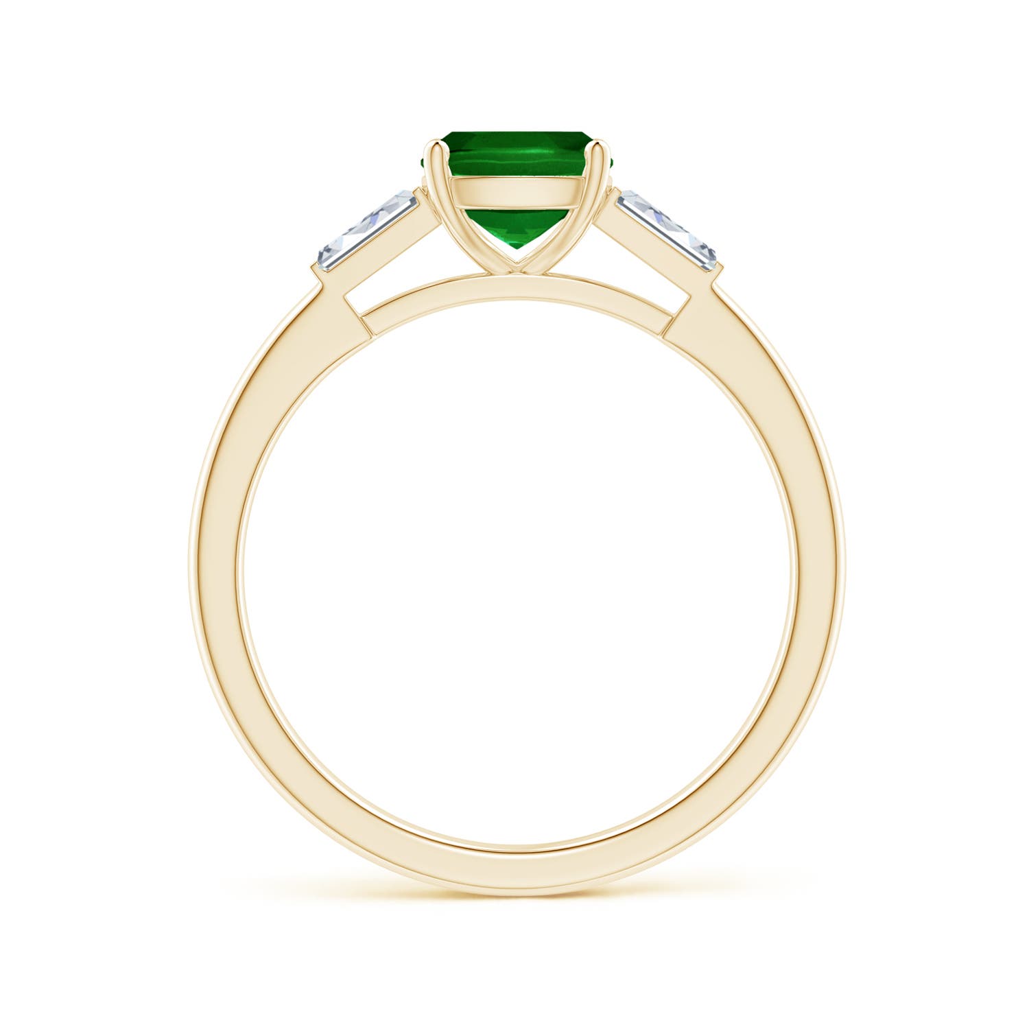 AAAA - Emerald / 1.13 CT / 14 KT Yellow Gold