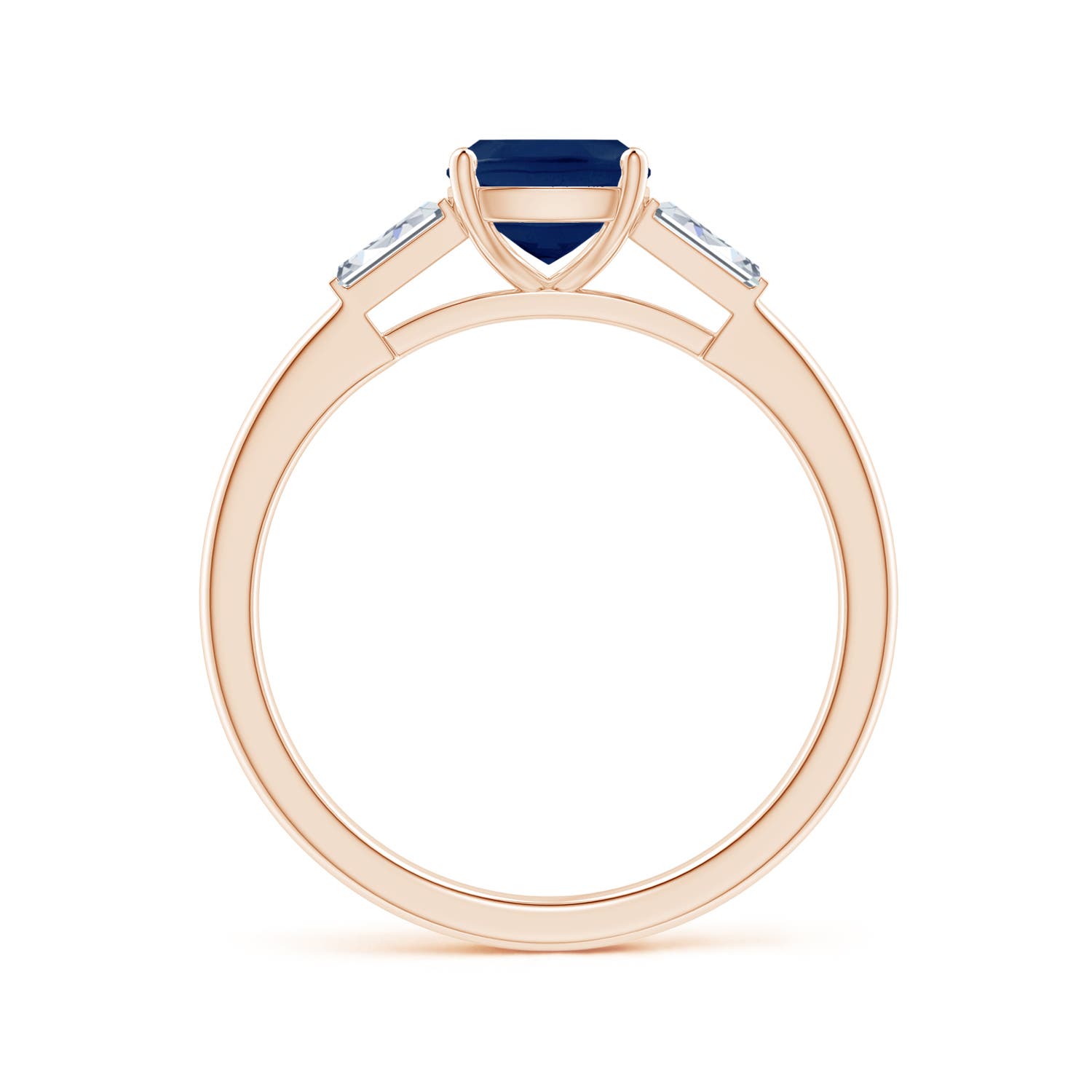 A - Blue Sapphire / 1.3 CT / 14 KT Rose Gold