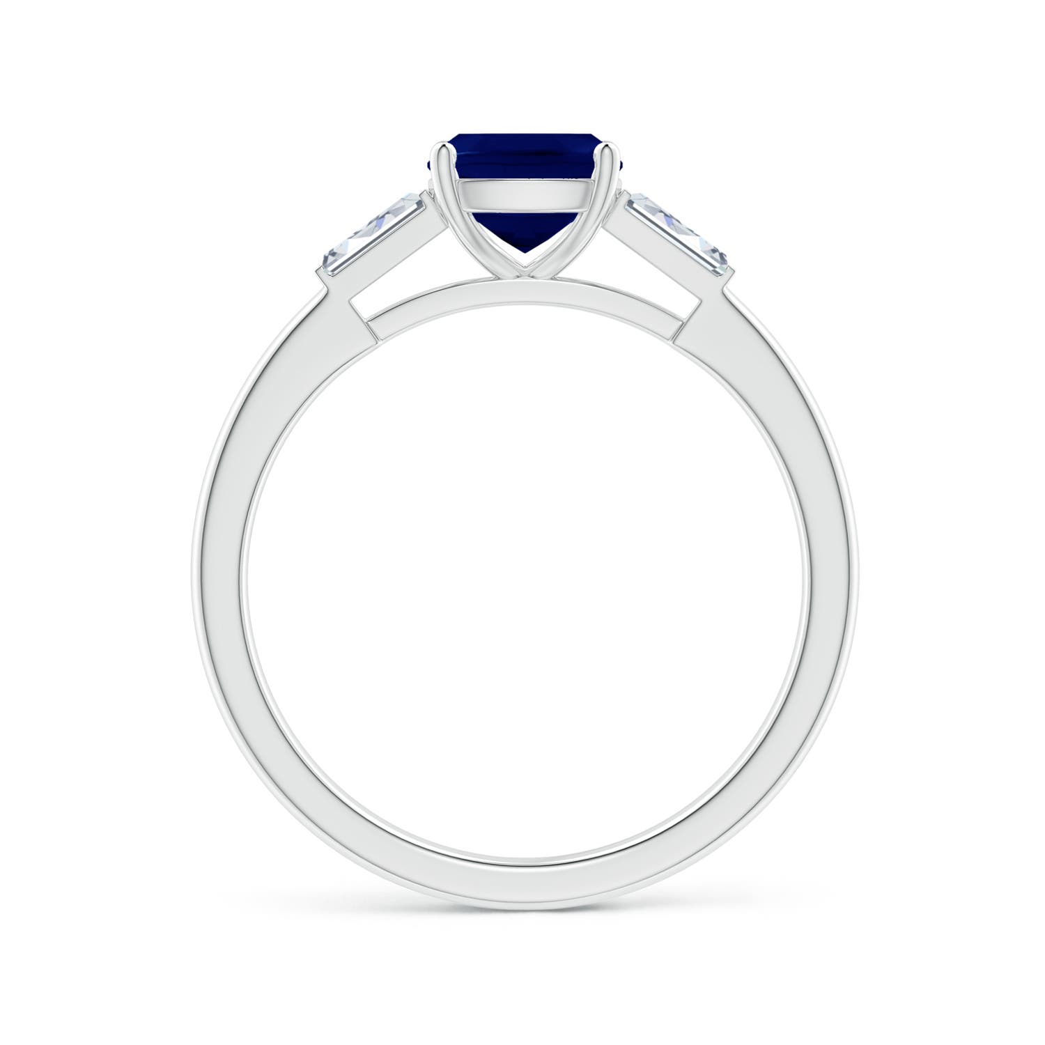 AA - Blue Sapphire / 1.3 CT / 14 KT White Gold