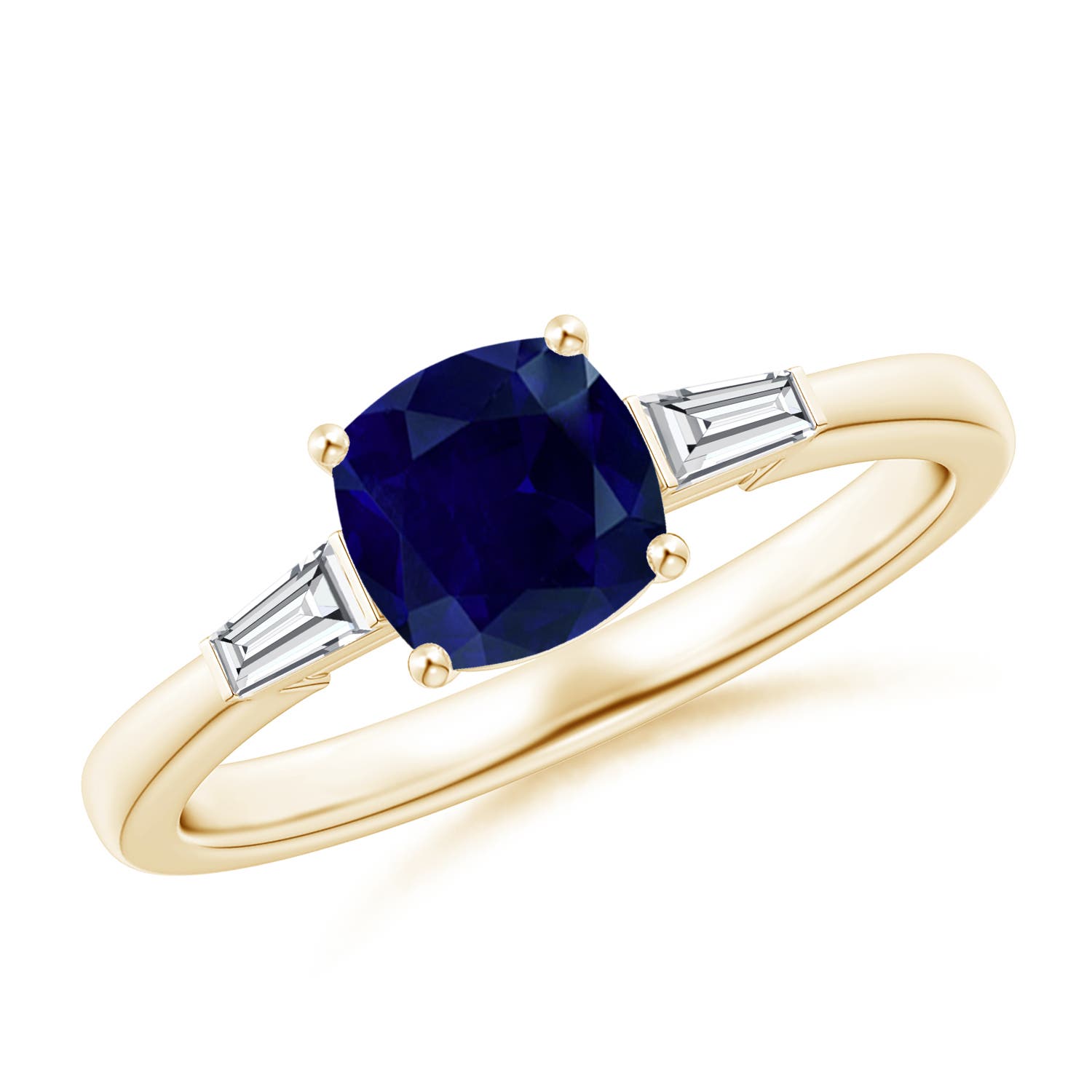 AA - Blue Sapphire / 1.3 CT / 14 KT Yellow Gold