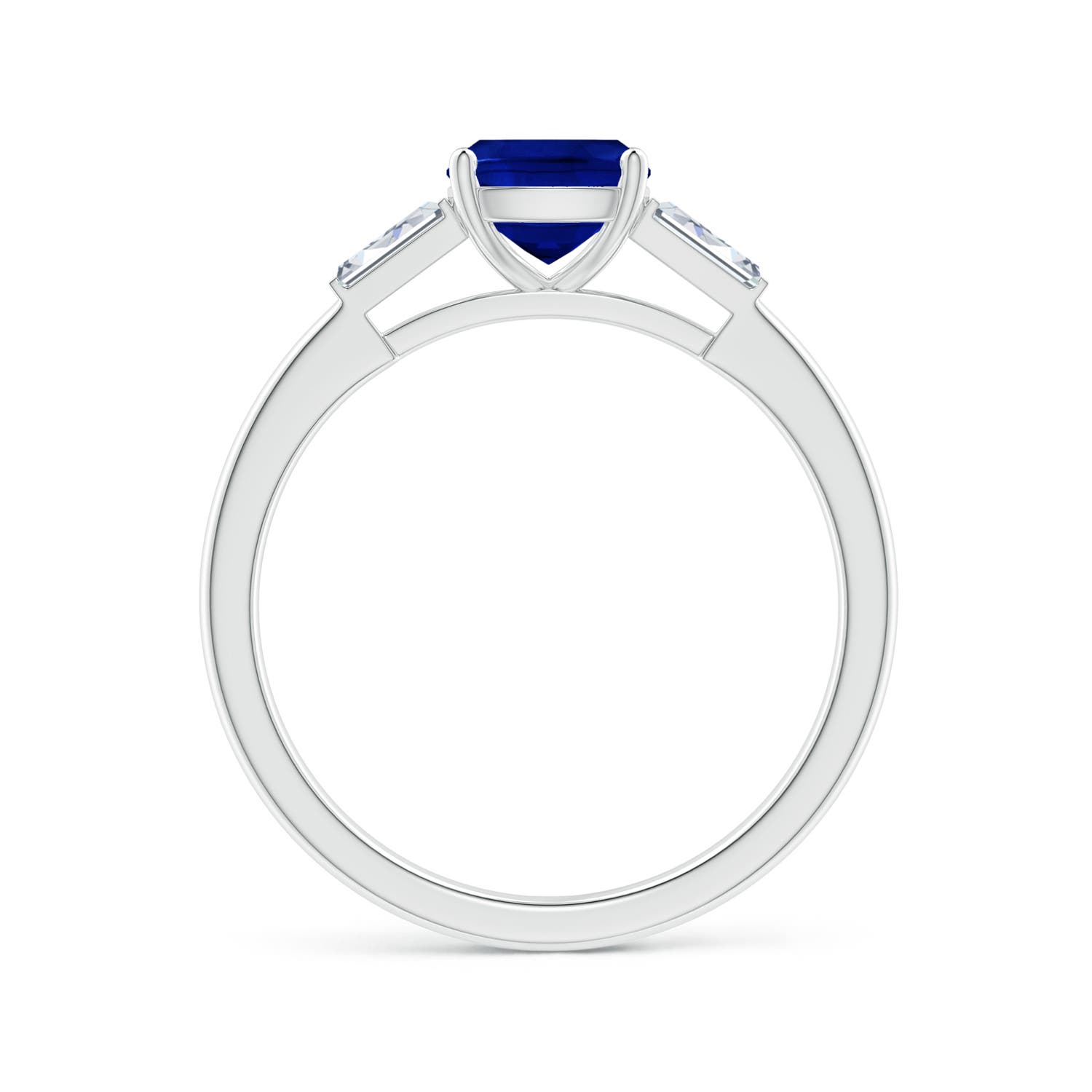 AAAA - Blue Sapphire / 1.3 CT / 14 KT White Gold