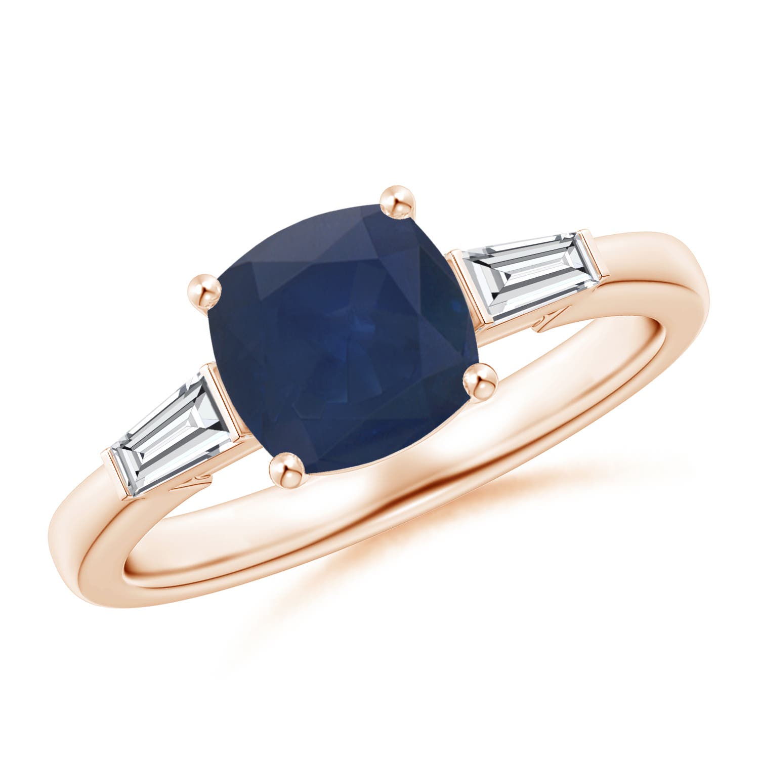 A - Blue Sapphire / 1.9 CT / 14 KT Rose Gold