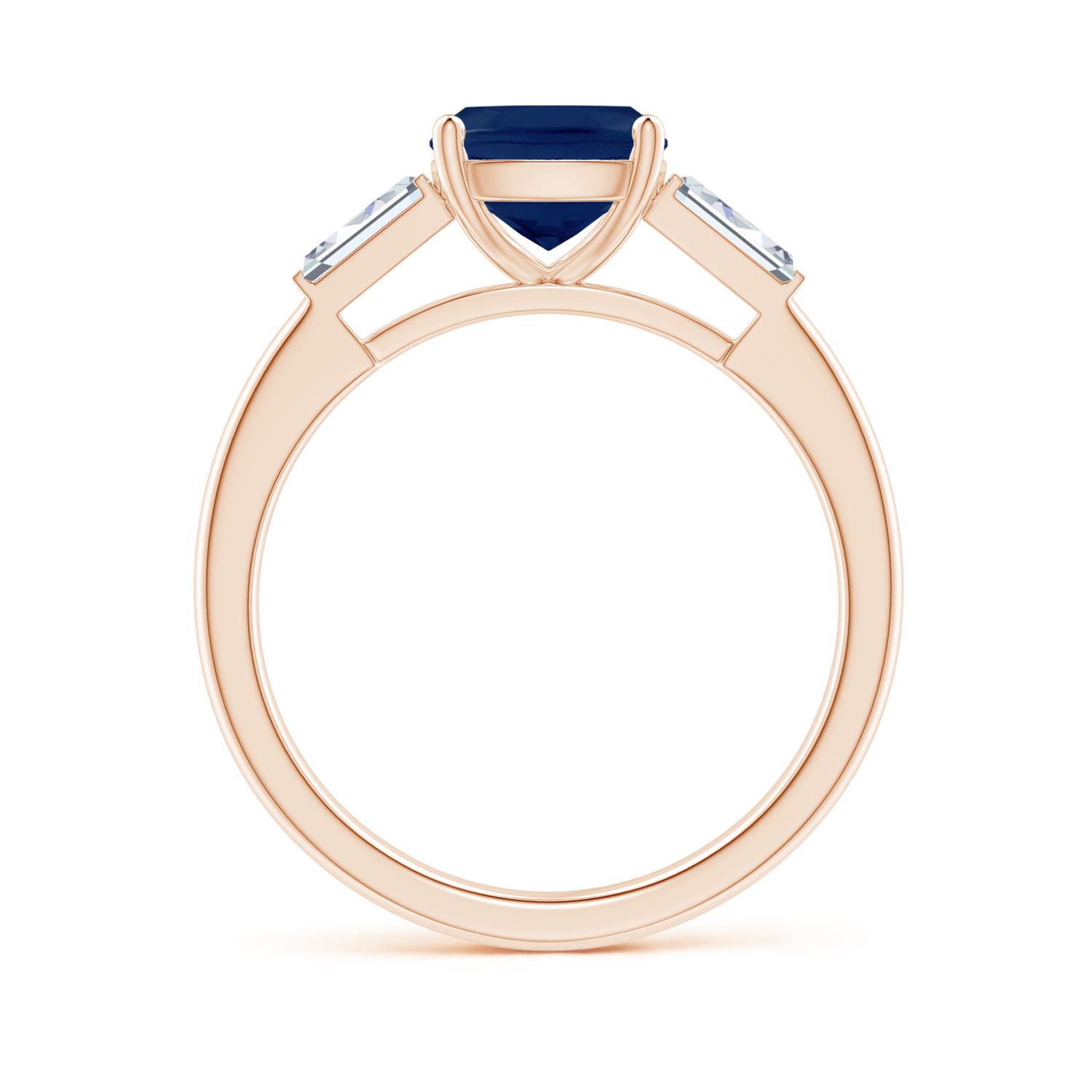 A - Blue Sapphire / 1.9 CT / 14 KT Rose Gold