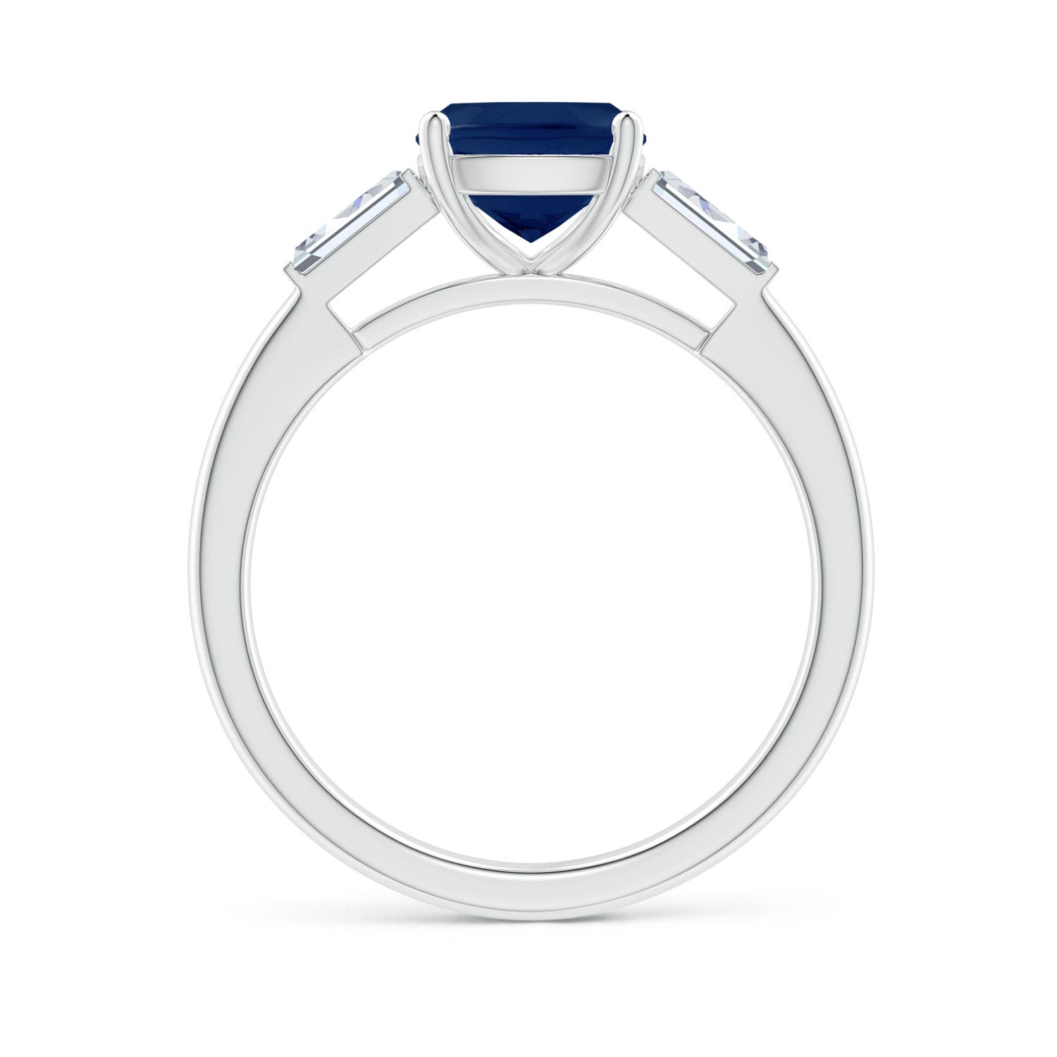 A - Blue Sapphire / 1.9 CT / 14 KT White Gold