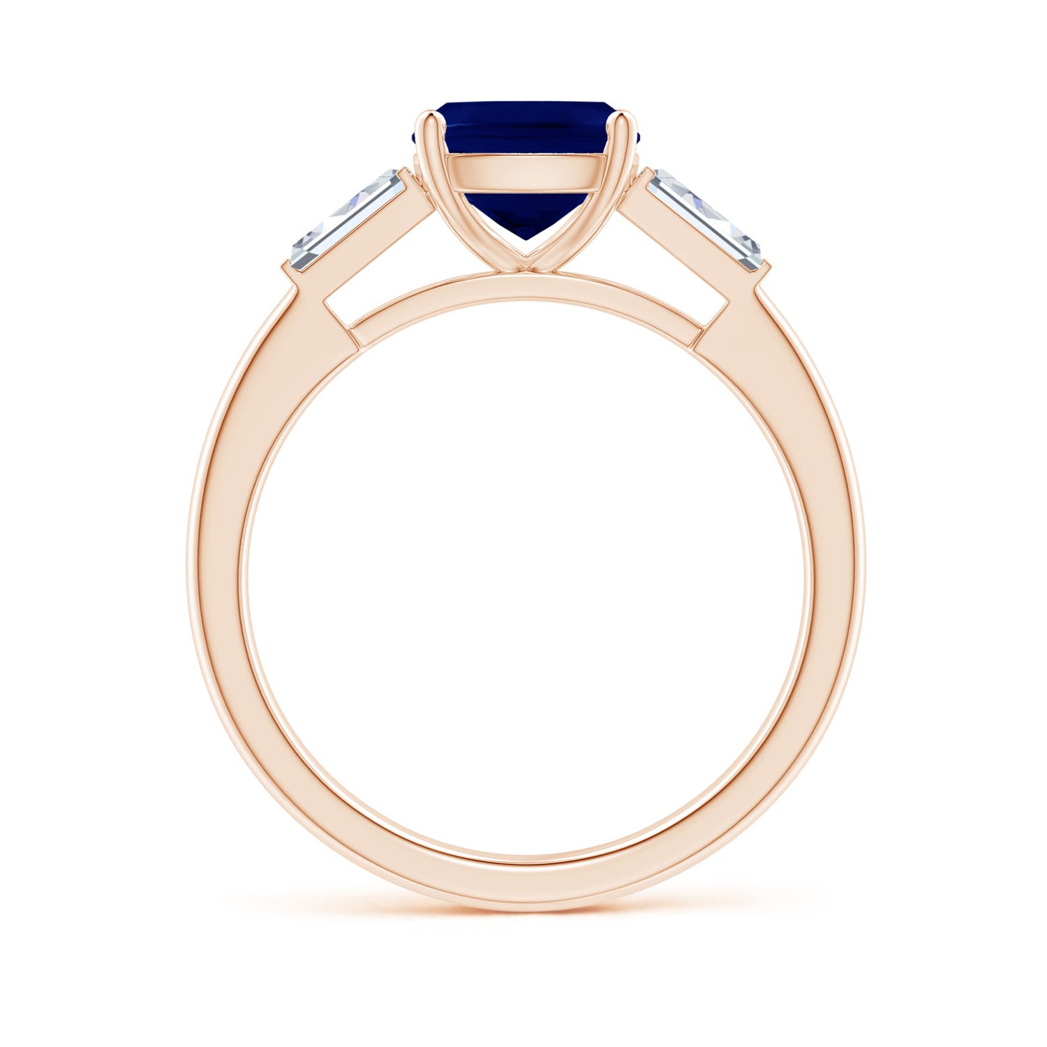 AA - Blue Sapphire / 1.9 CT / 14 KT Rose Gold