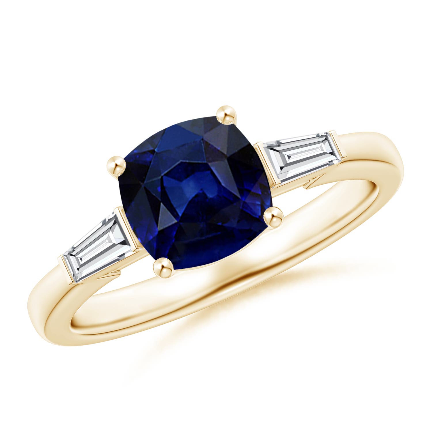 AAA - Blue Sapphire / 1.9 CT / 14 KT Yellow Gold