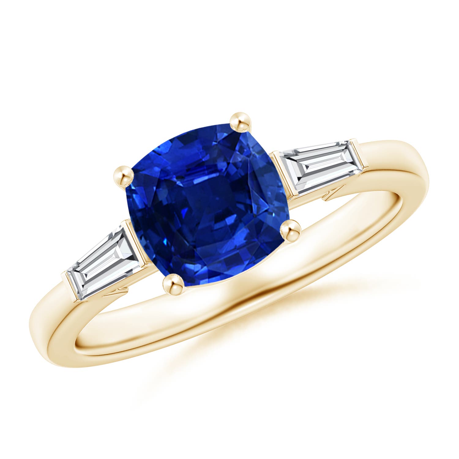 AAAA - Blue Sapphire / 1.9 CT / 14 KT Yellow Gold