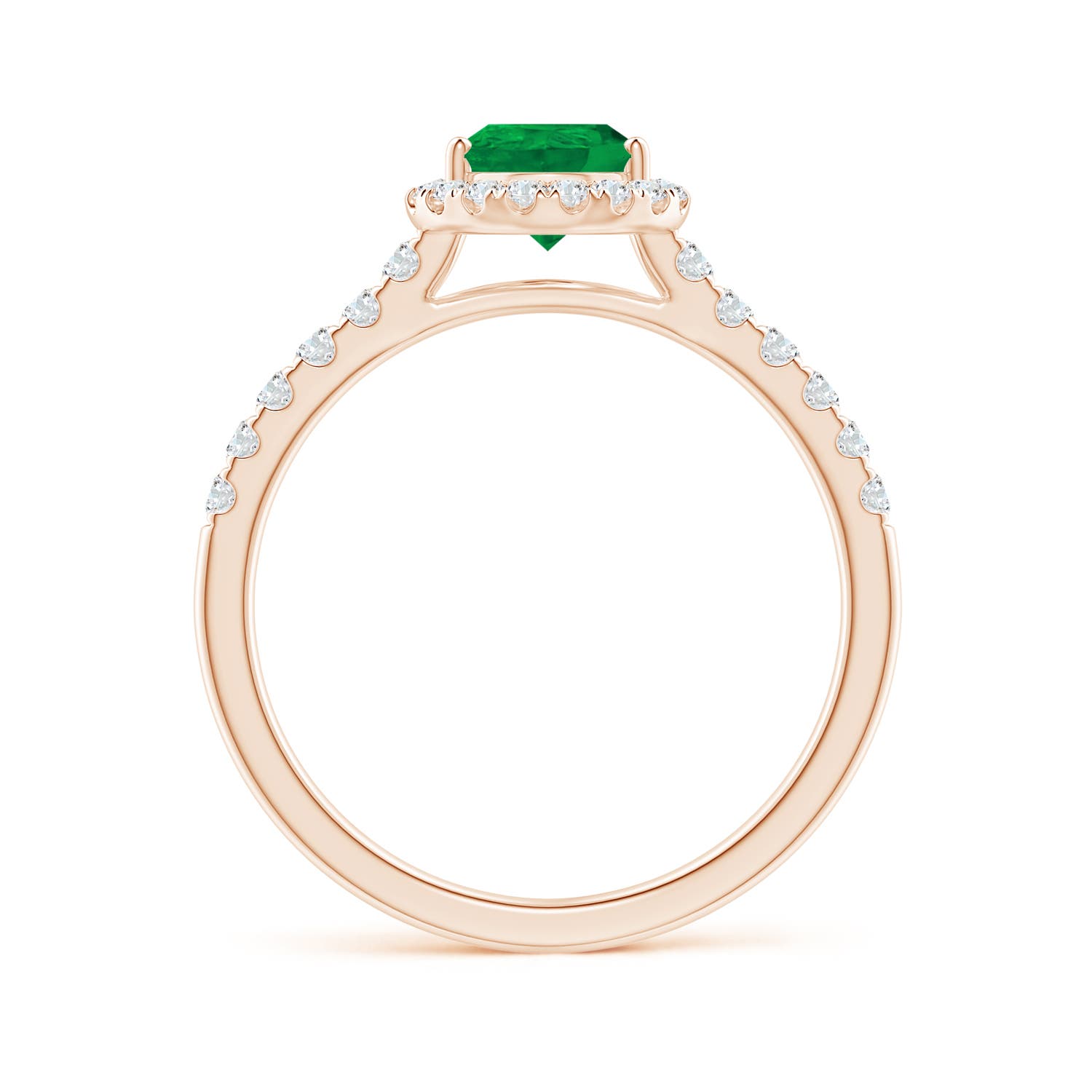AA - Emerald / 1.32 CT / 14 KT Rose Gold