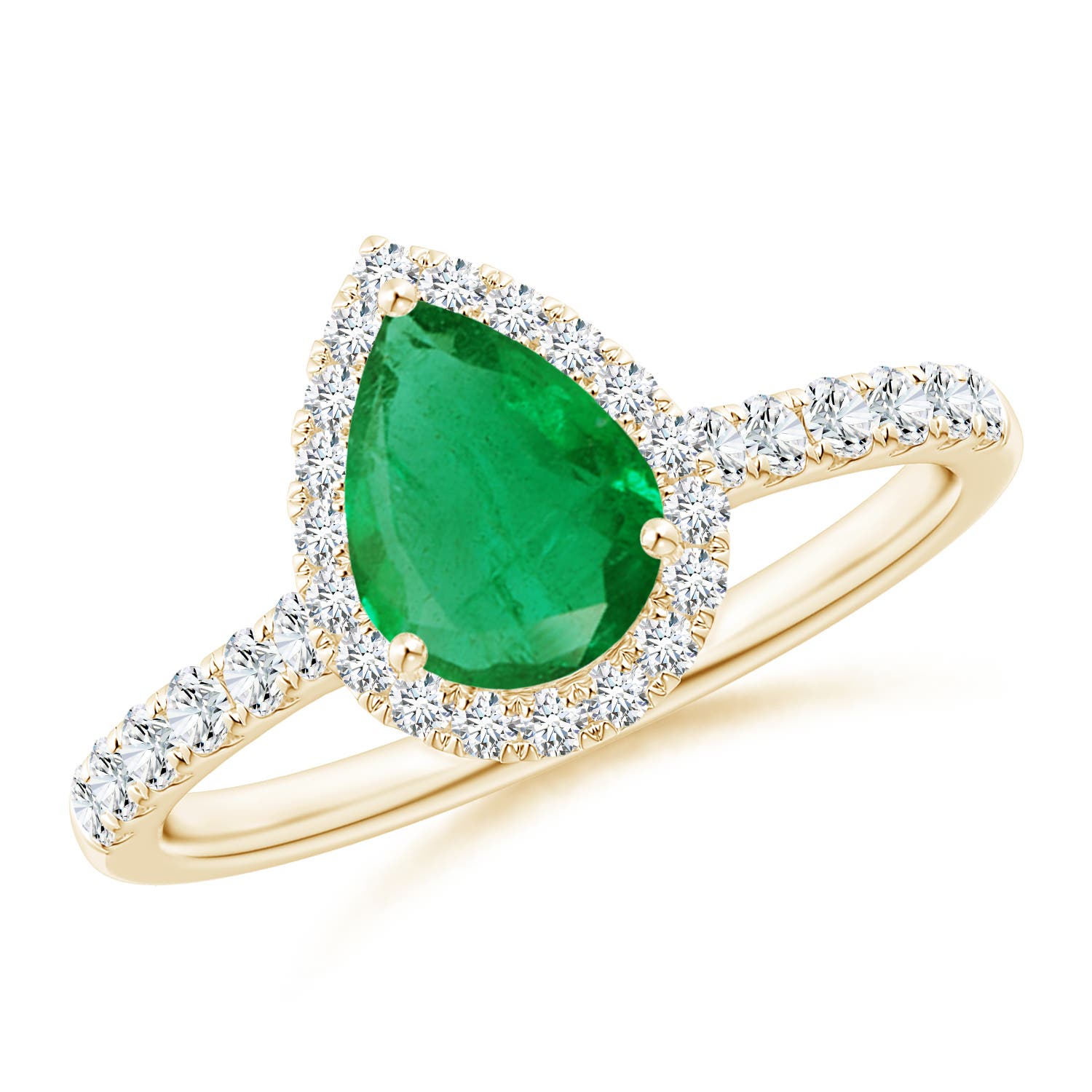 AA - Emerald / 1.32 CT / 14 KT Yellow Gold