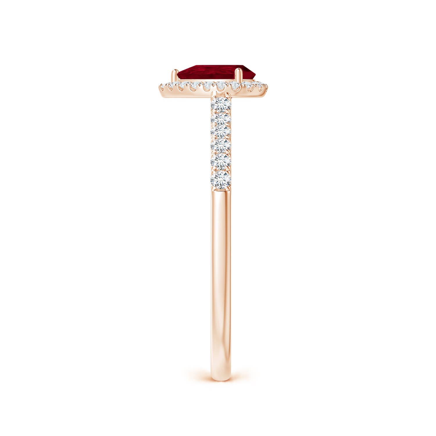 AA - Ruby / 0.6 CT / 14 KT Rose Gold