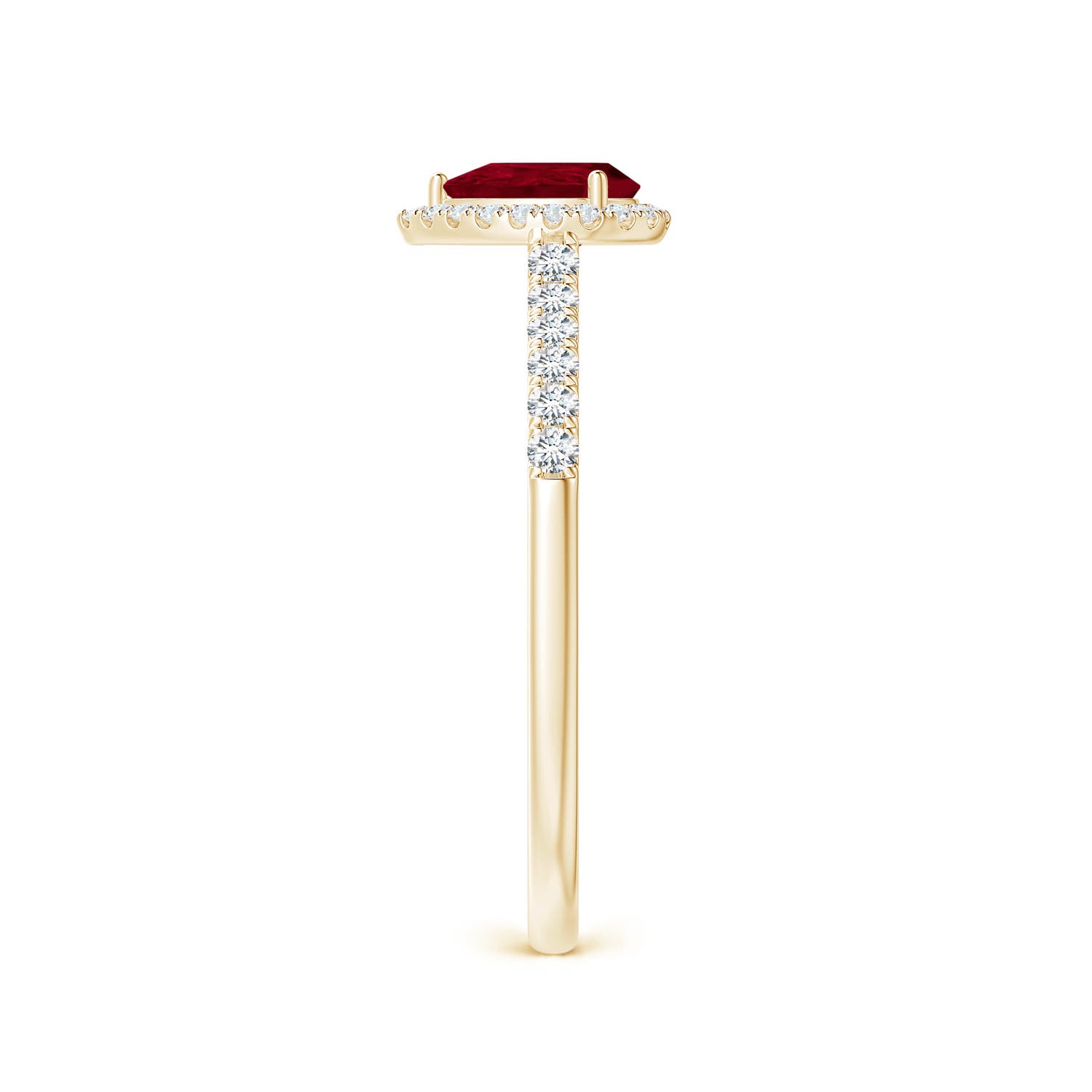 AA - Ruby / 0.6 CT / 14 KT Yellow Gold