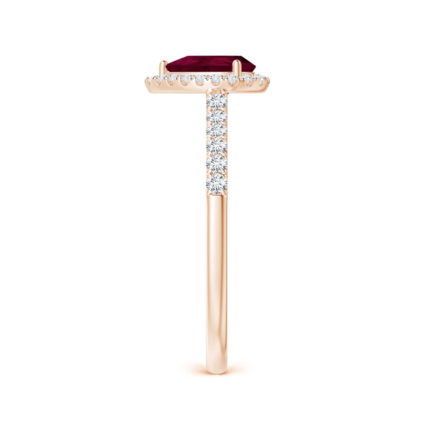 A - Ruby / 1.08 CT / 14 KT Rose Gold