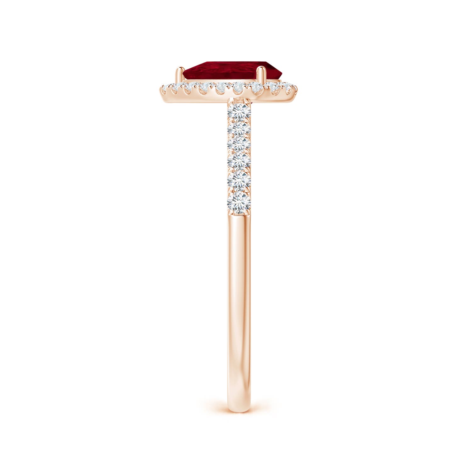 AA - Ruby / 1.08 CT / 14 KT Rose Gold