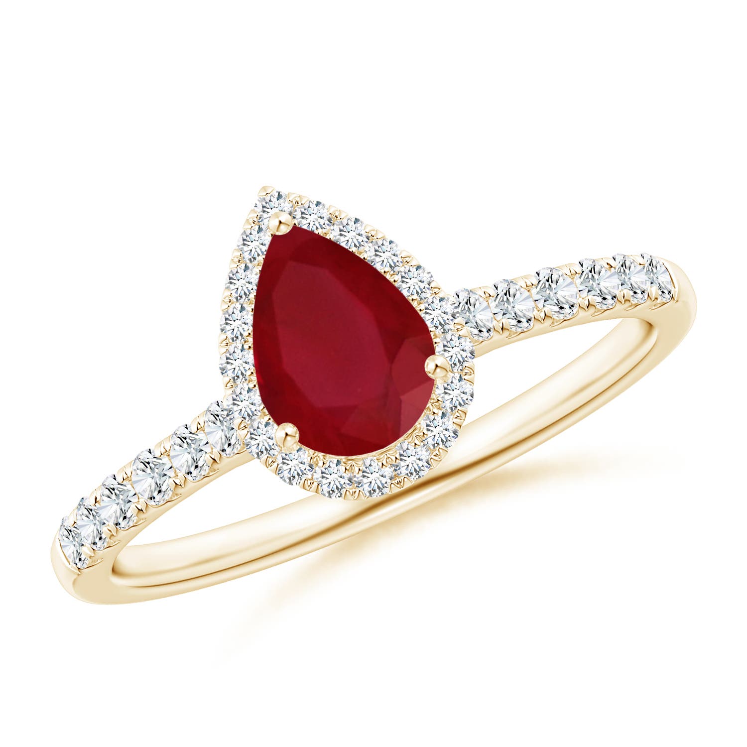 AA - Ruby / 1.08 CT / 14 KT Yellow Gold