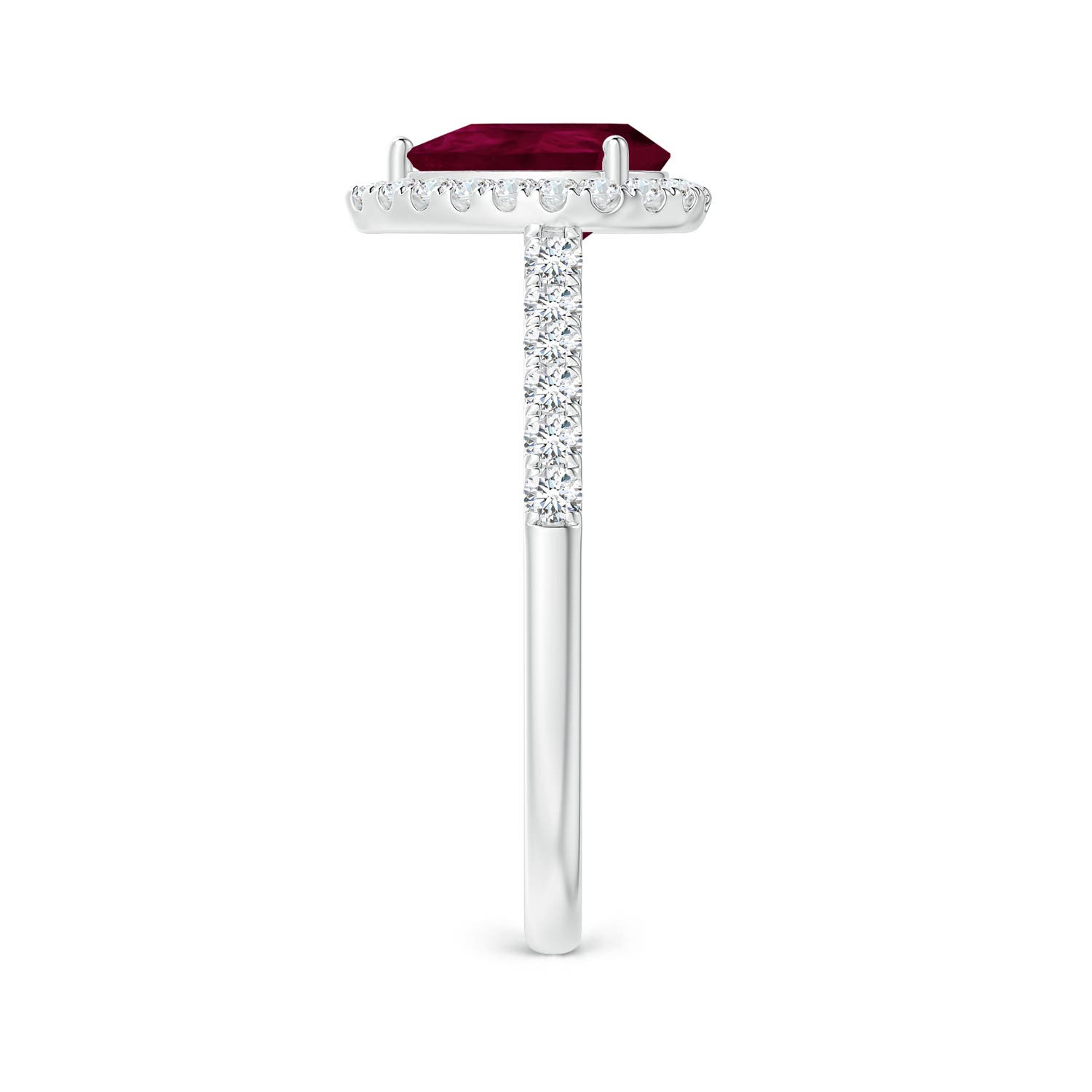 A - Ruby / 1.52 CT / 14 KT White Gold