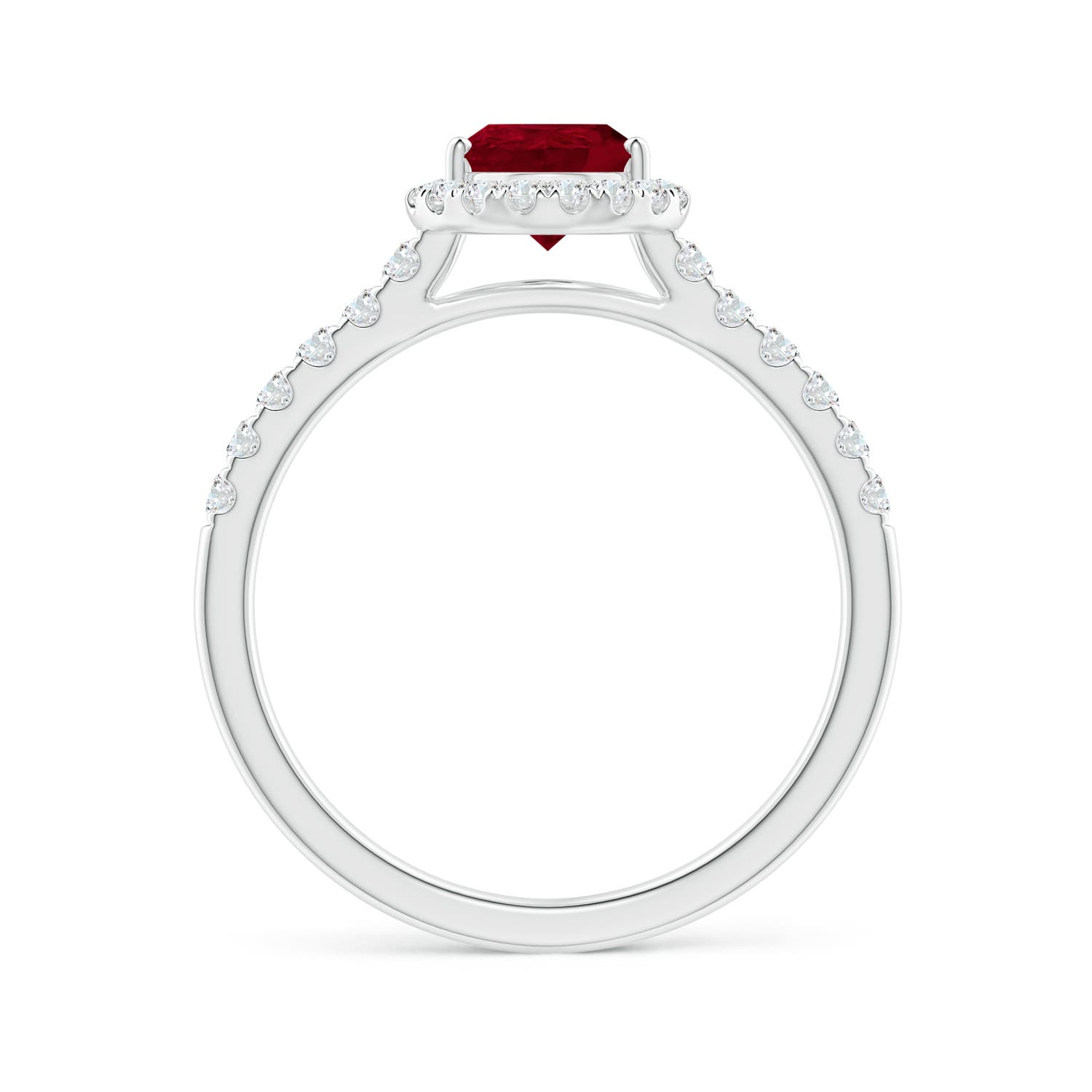 AA - Ruby / 1.52 CT / 14 KT White Gold