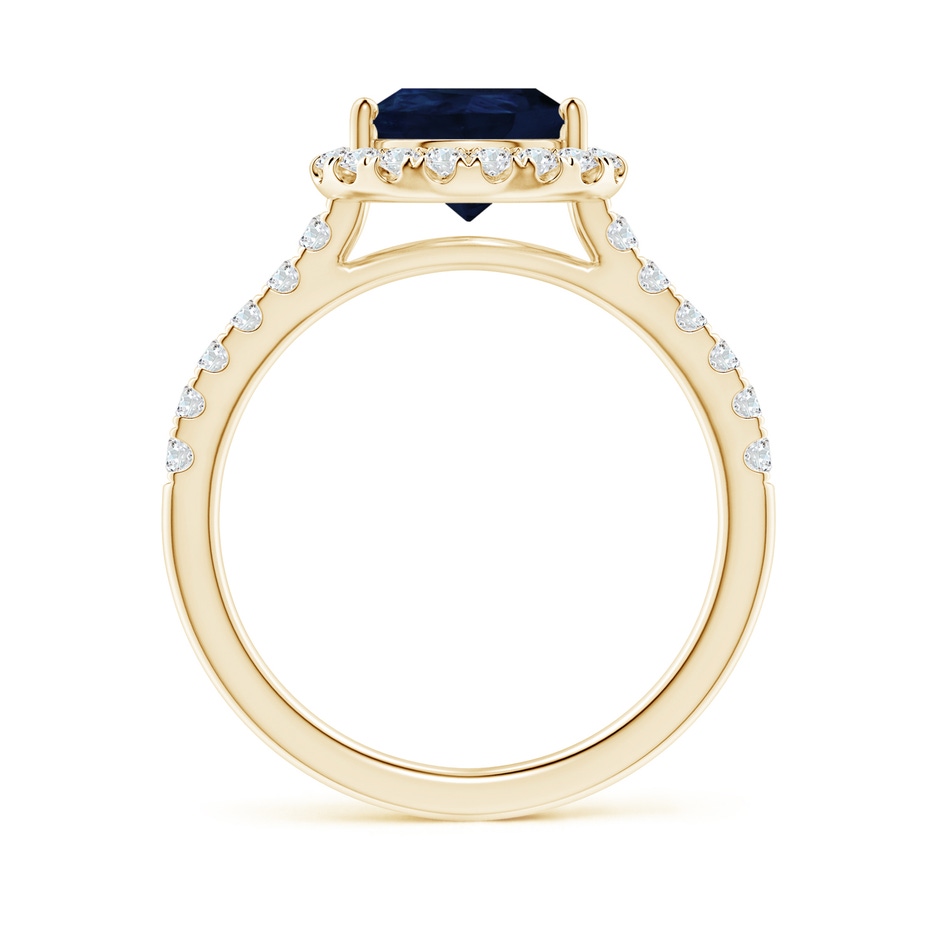 10x8mm A Pear-Shaped Sapphire Halo Engagement Ring in Yellow Gold side 199