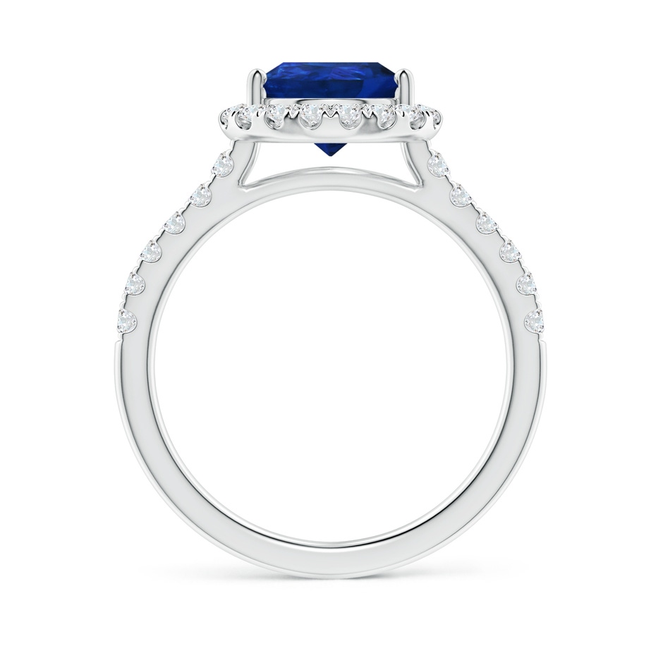10x8mm AAA Pear-Shaped Sapphire Halo Engagement Ring in P950 Platinum side 199