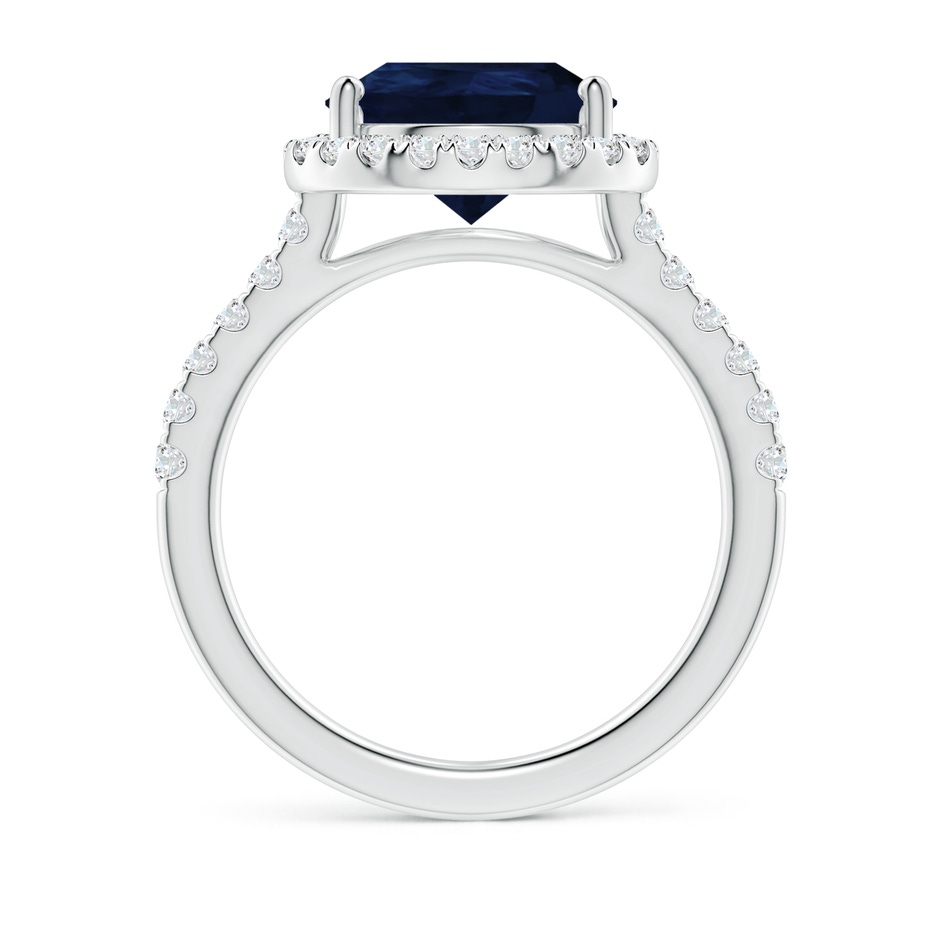 12x10mm A Pear-Shaped Sapphire Halo Engagement Ring in P950 Platinum side 199