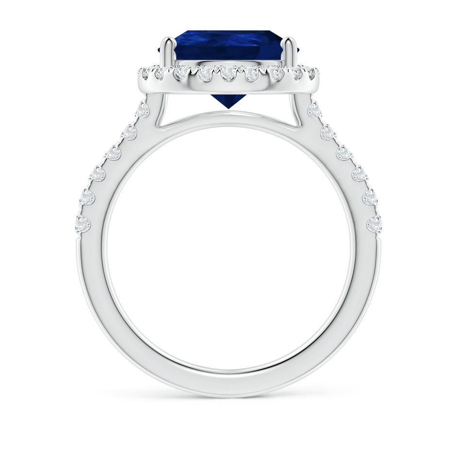 12x10mm AA Pear-Shaped Sapphire Halo Engagement Ring in P950 Platinum side 199