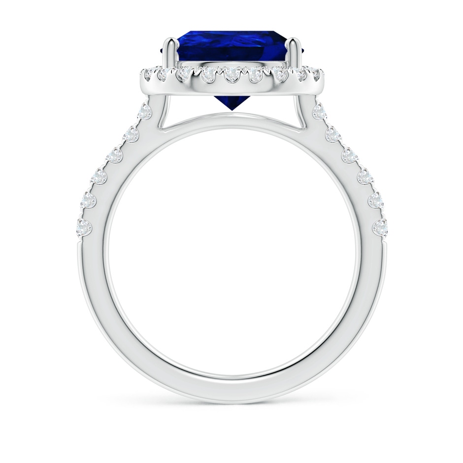 12x10mm Lab-Grown Pear-Shaped Sapphire Halo Engagement Ring in White Gold side 199