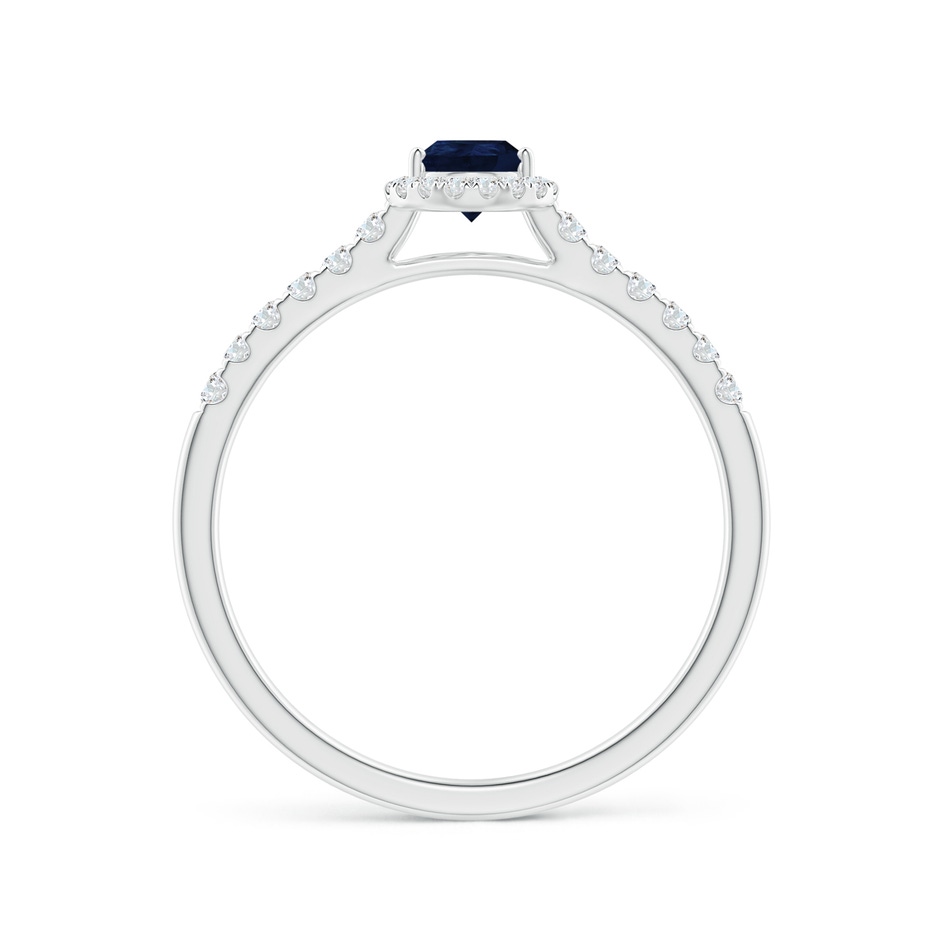 6x4mm A Pear-Shaped Sapphire Halo Engagement Ring in P950 Platinum side 199
