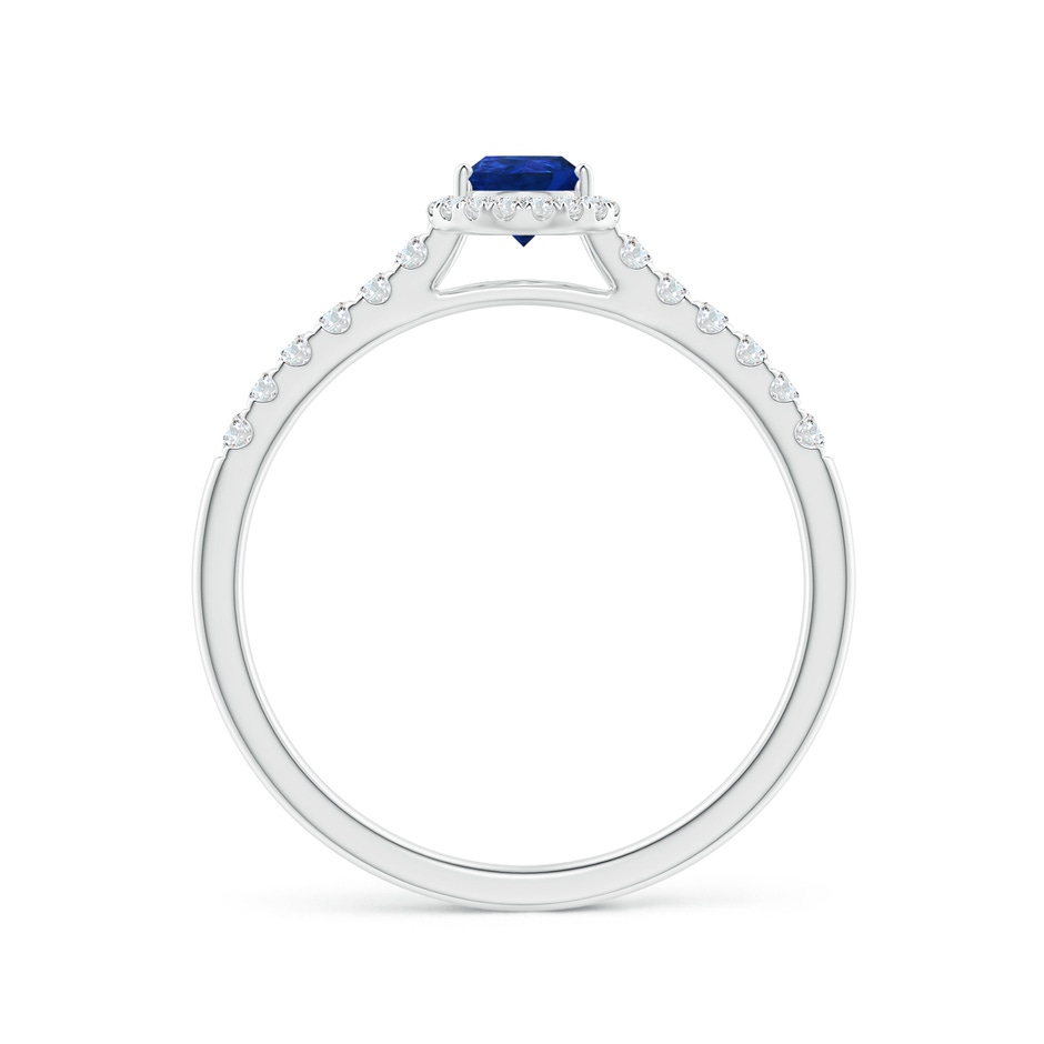 6x4mm AAA Pear-Shaped Sapphire Halo Engagement Ring in White Gold side 199