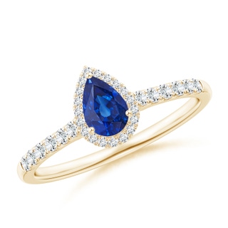 Pear AAA Blue Sapphire