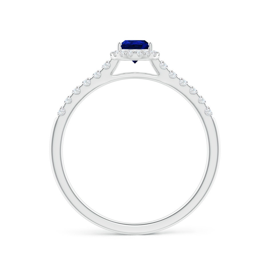6x4mm AAAA Pear-Shaped Sapphire Halo Engagement Ring in P950 Platinum side 199