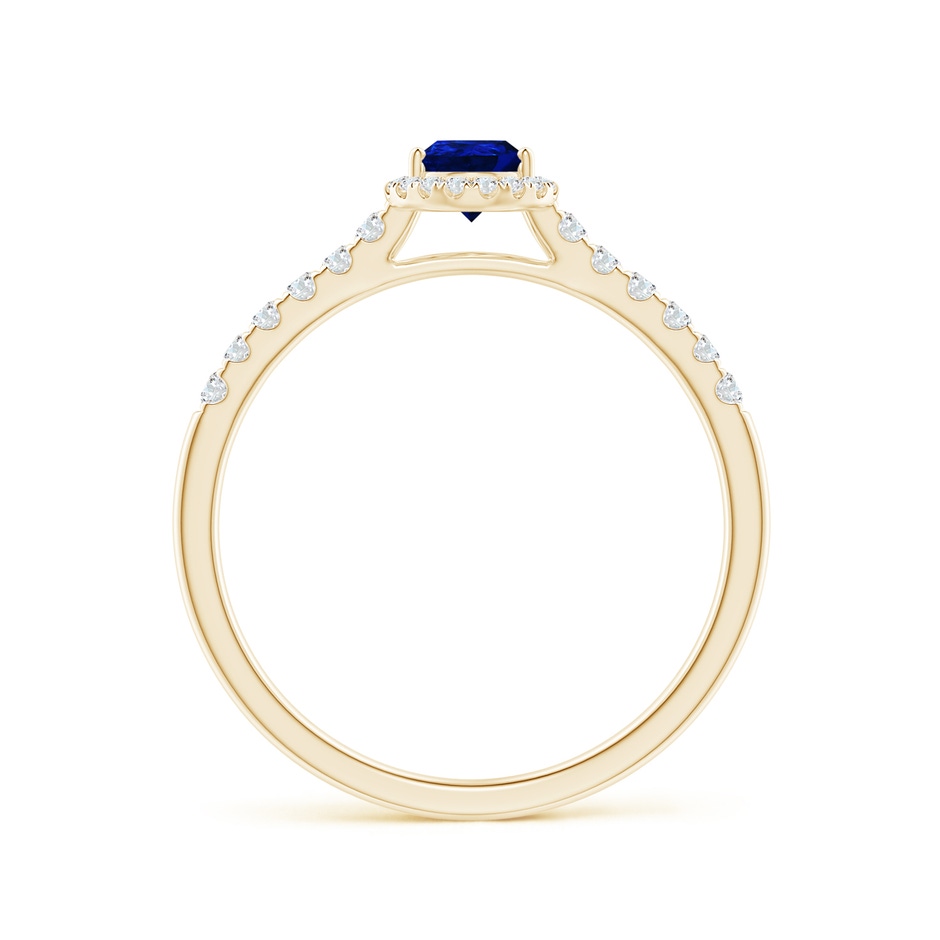 6x4mm AAAA Pear-Shaped Sapphire Halo Engagement Ring in Yellow Gold side 199