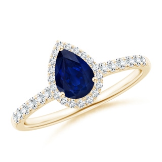Pear AA Blue Sapphire