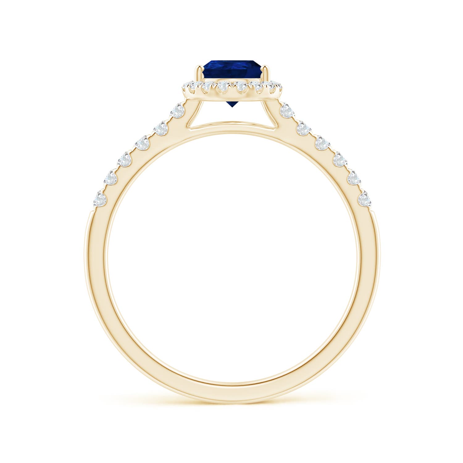 AA - Blue Sapphire / 1.03 CT / 14 KT Yellow Gold