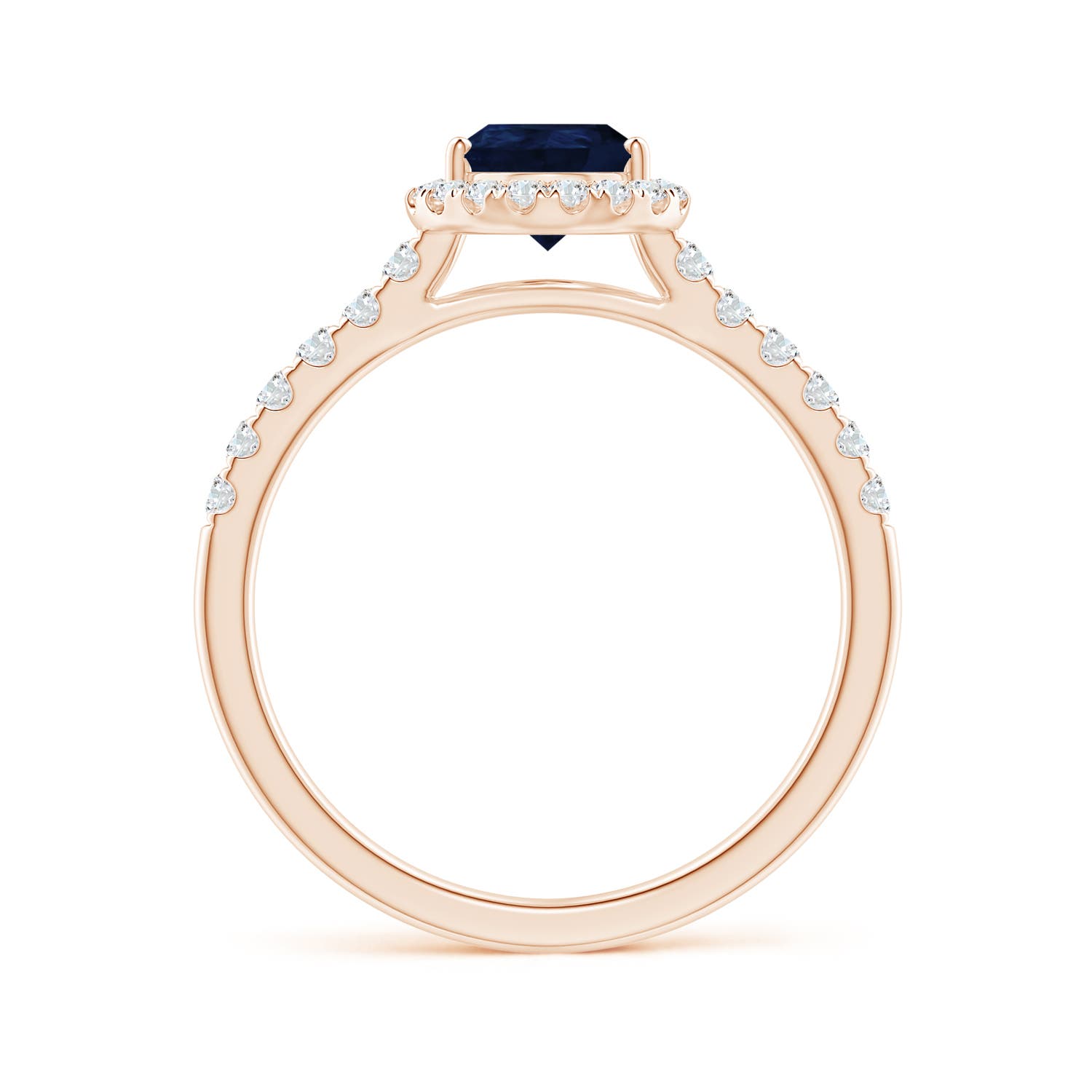 A - Blue Sapphire / 1.52 CT / 14 KT Rose Gold